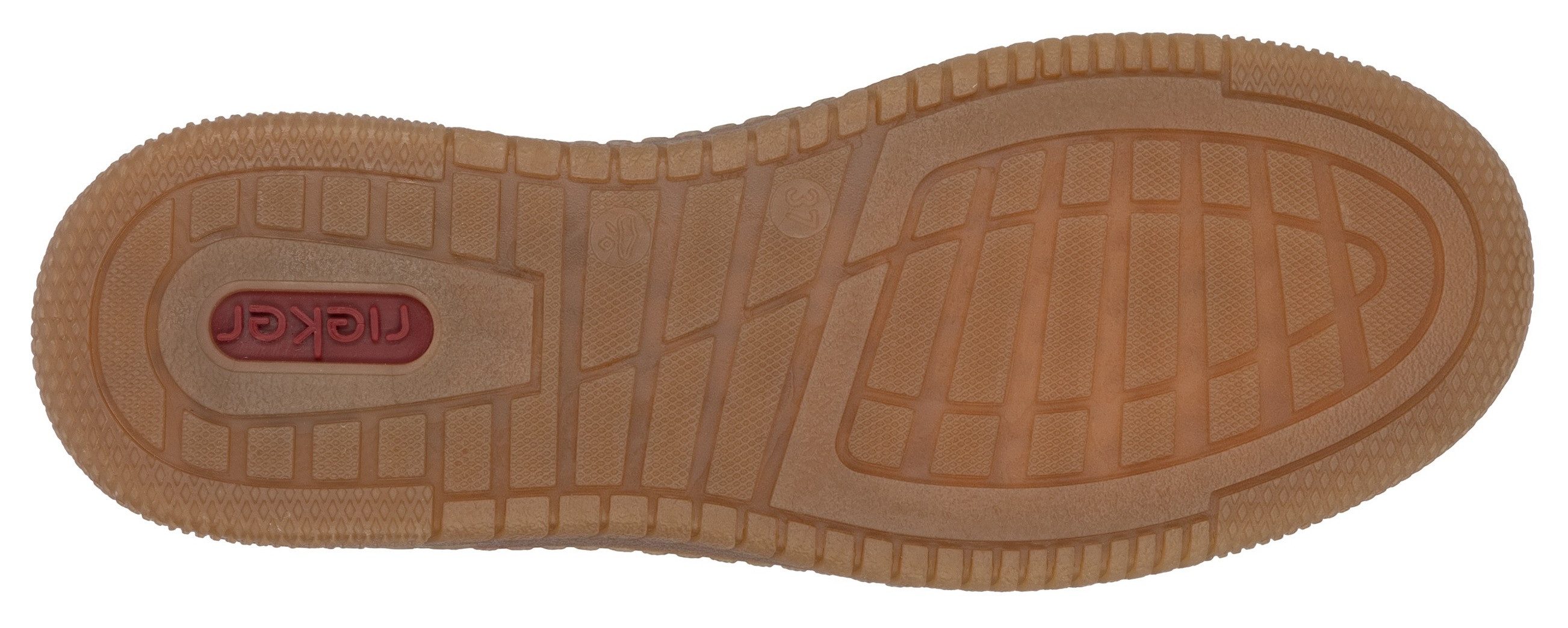 RIEKER Sport Plateausneakers vrijetijdsschoen, lage schoen, veterschoen in vegan uitvoering