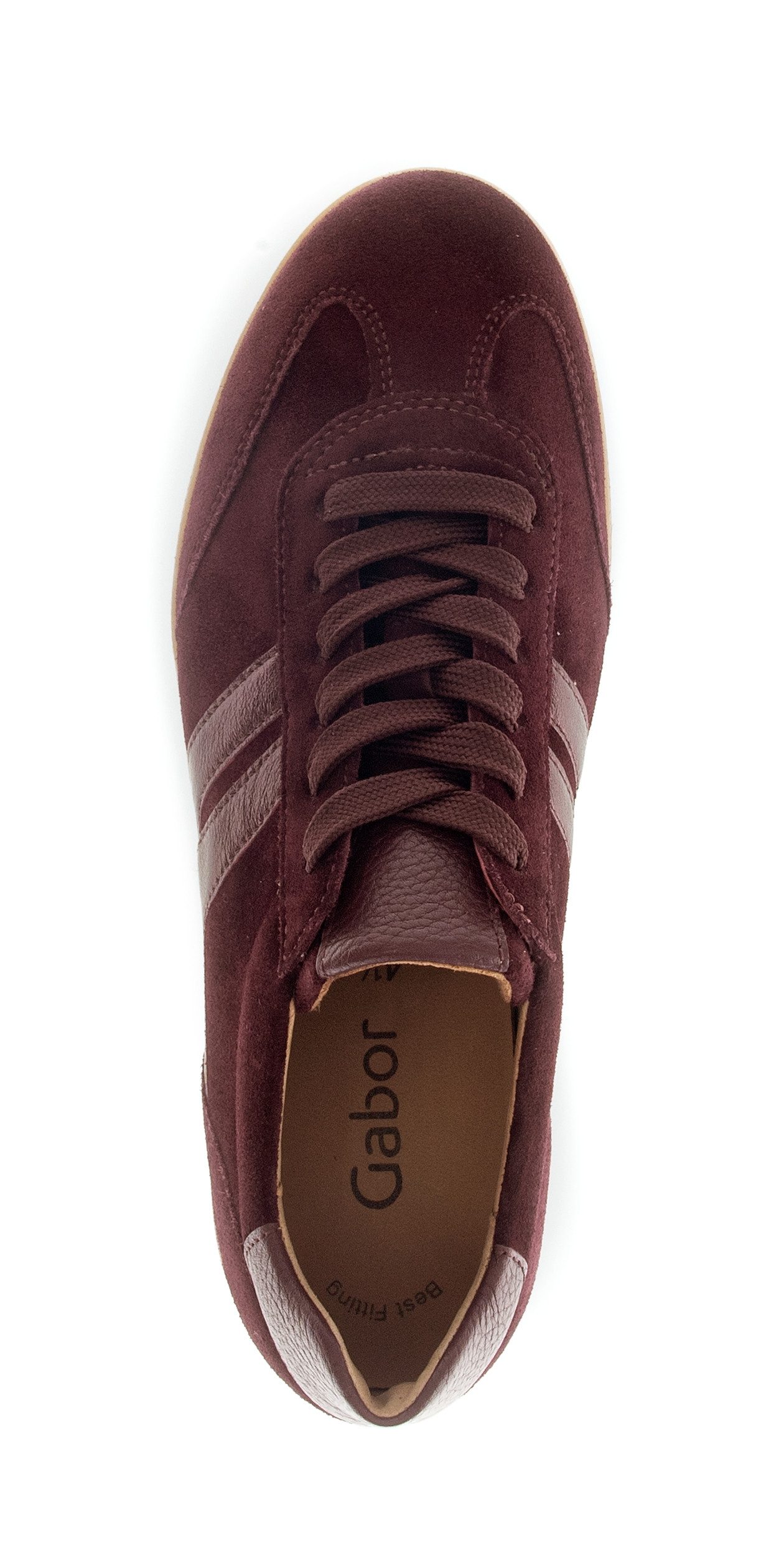 Gabor Plateausneakers , vrijetijdsschoen, halfschoen, veterschoen met gepolsterde schacht