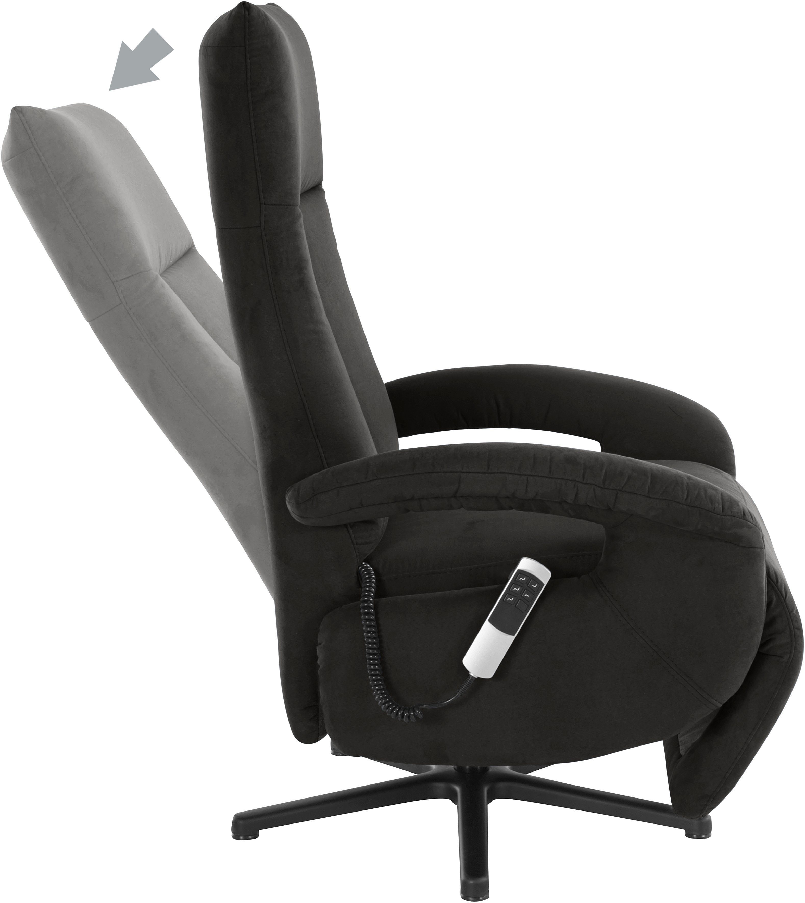 sit&more Relaxfauteuil Tycoon naar keuze handmatig, met twee motoren of met accu of met 2 motoren