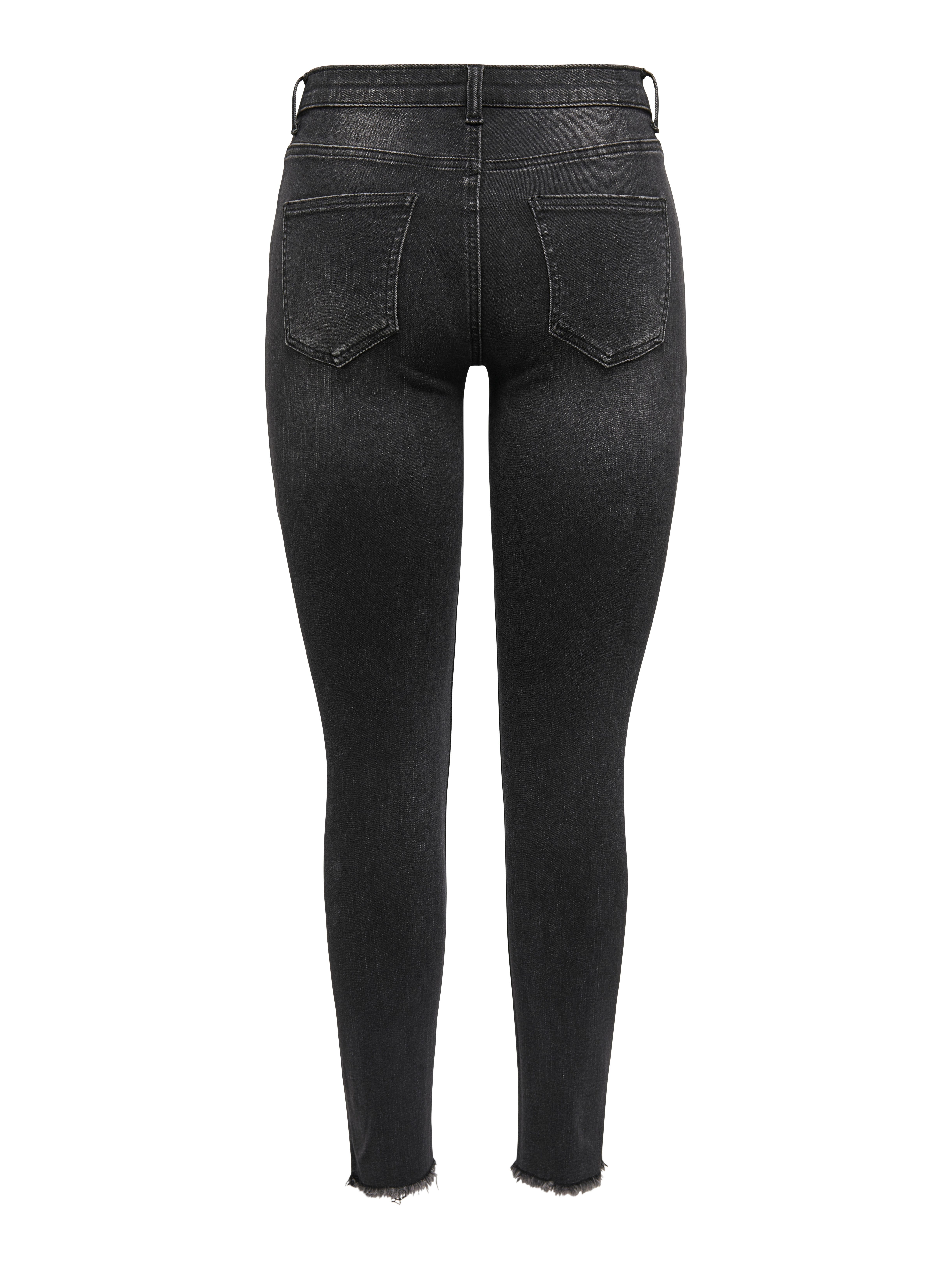 Only Skinny fit jeans ONLMIA MID WAIST BUTTON SK RW ANK BOX