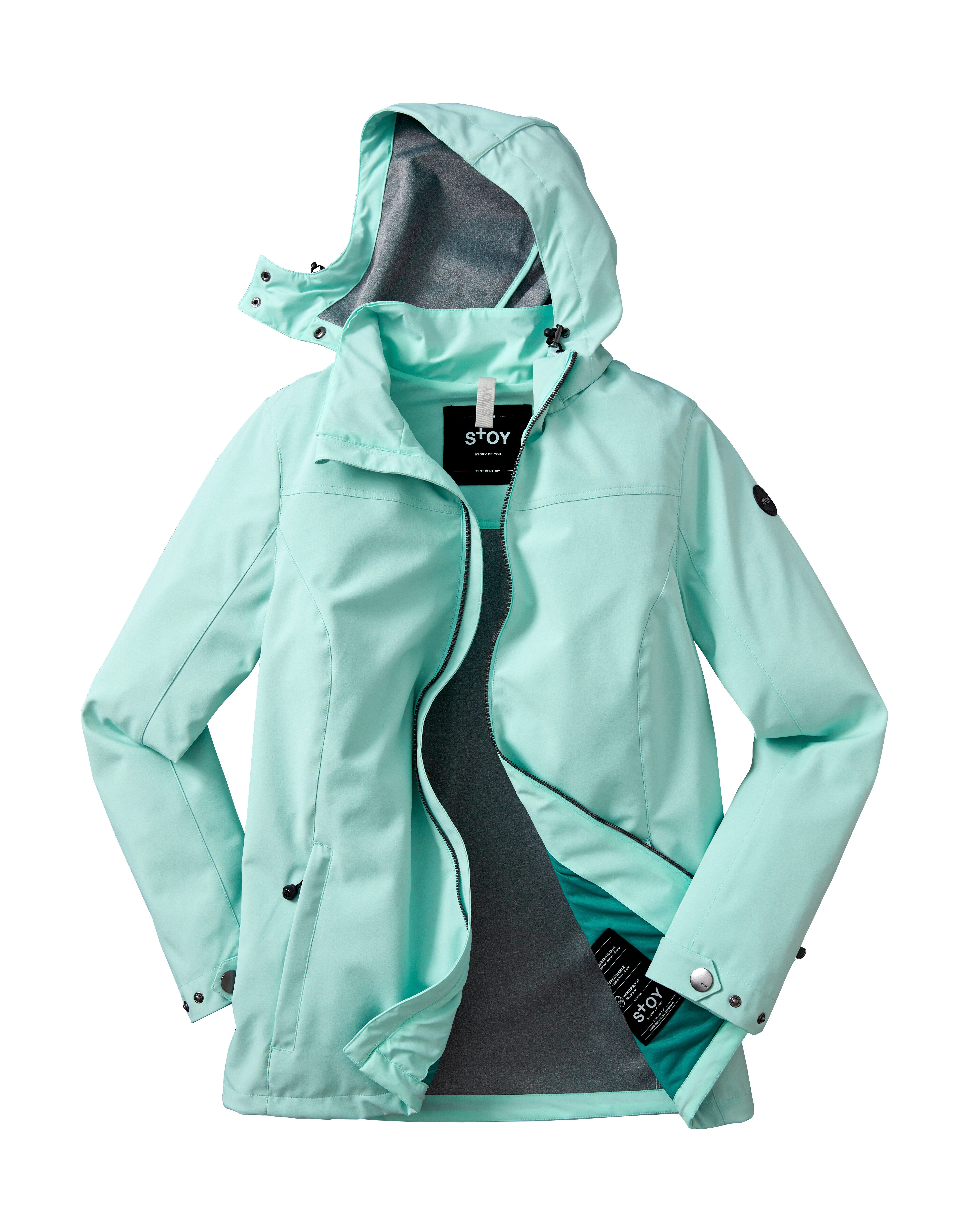 STOY Softshell-jack STS 1 WMN SFTSHLL JCKT Dames softshelljas: waterafstotend, ademend, milieuvriendelijk