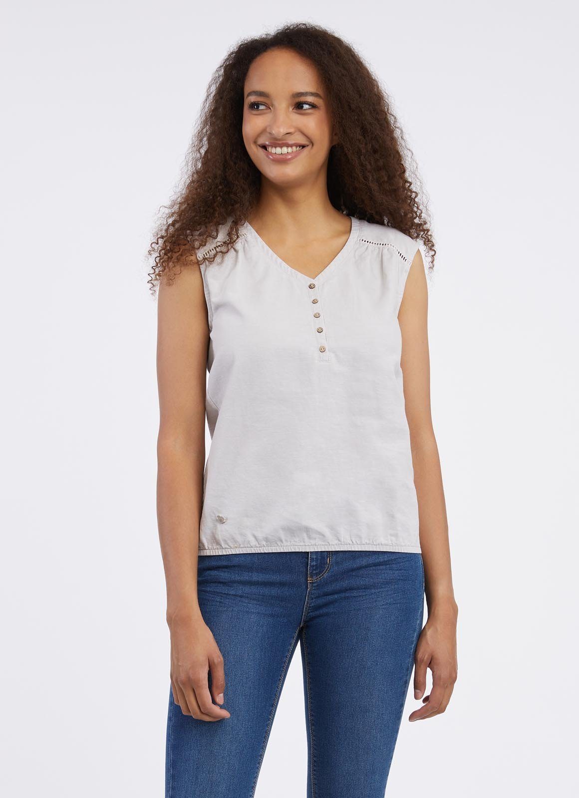 Ragwear Shirt met V-hals SALTTY LINEN