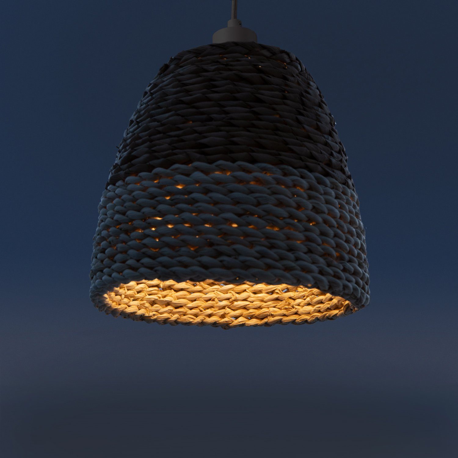 Paco Home Hanglamp Basto Plafondlamp LED woonkamer en slaapkamer, gras, decoratie E27