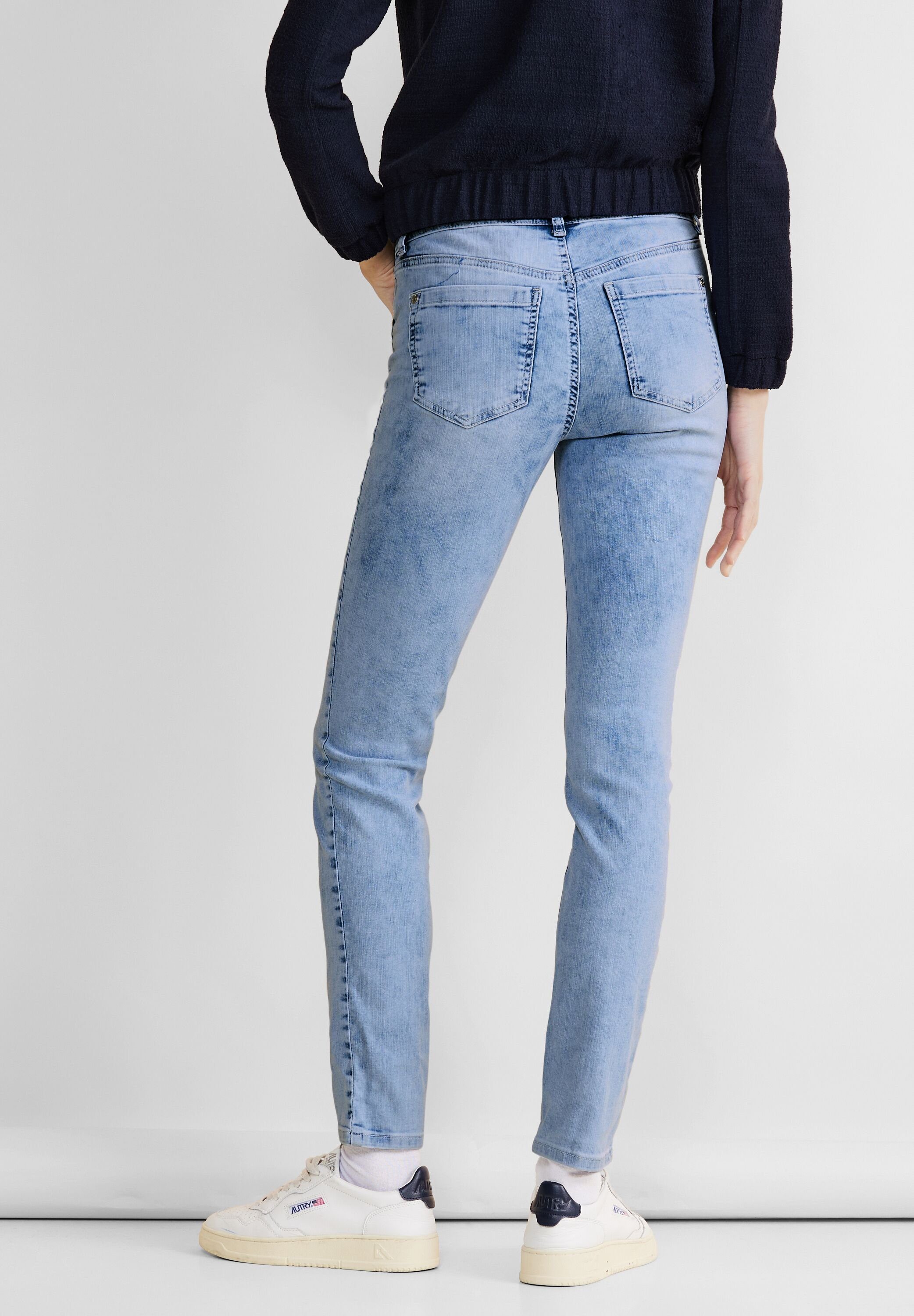 STREET ONE Slim fit jeans QR York met smalle pijpen