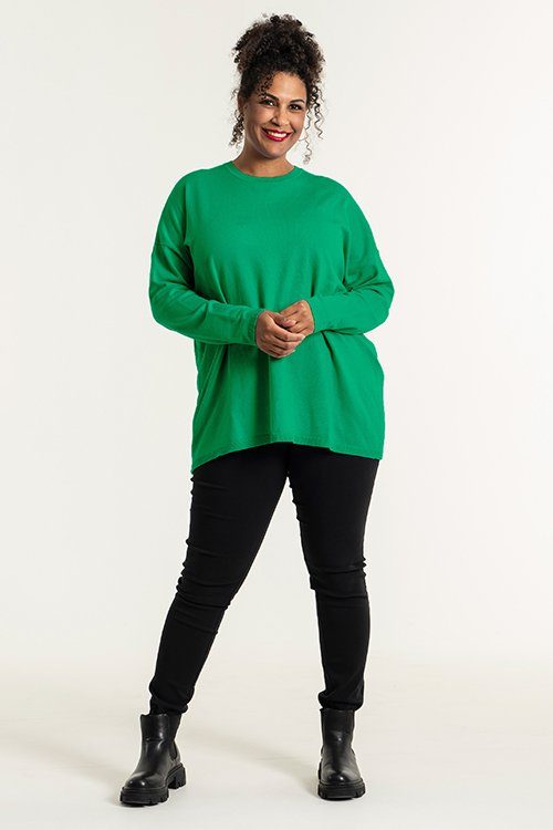 SANDGAARD Lange blouse Helsinki in oversized-look dames lange blouses maat 36 groen