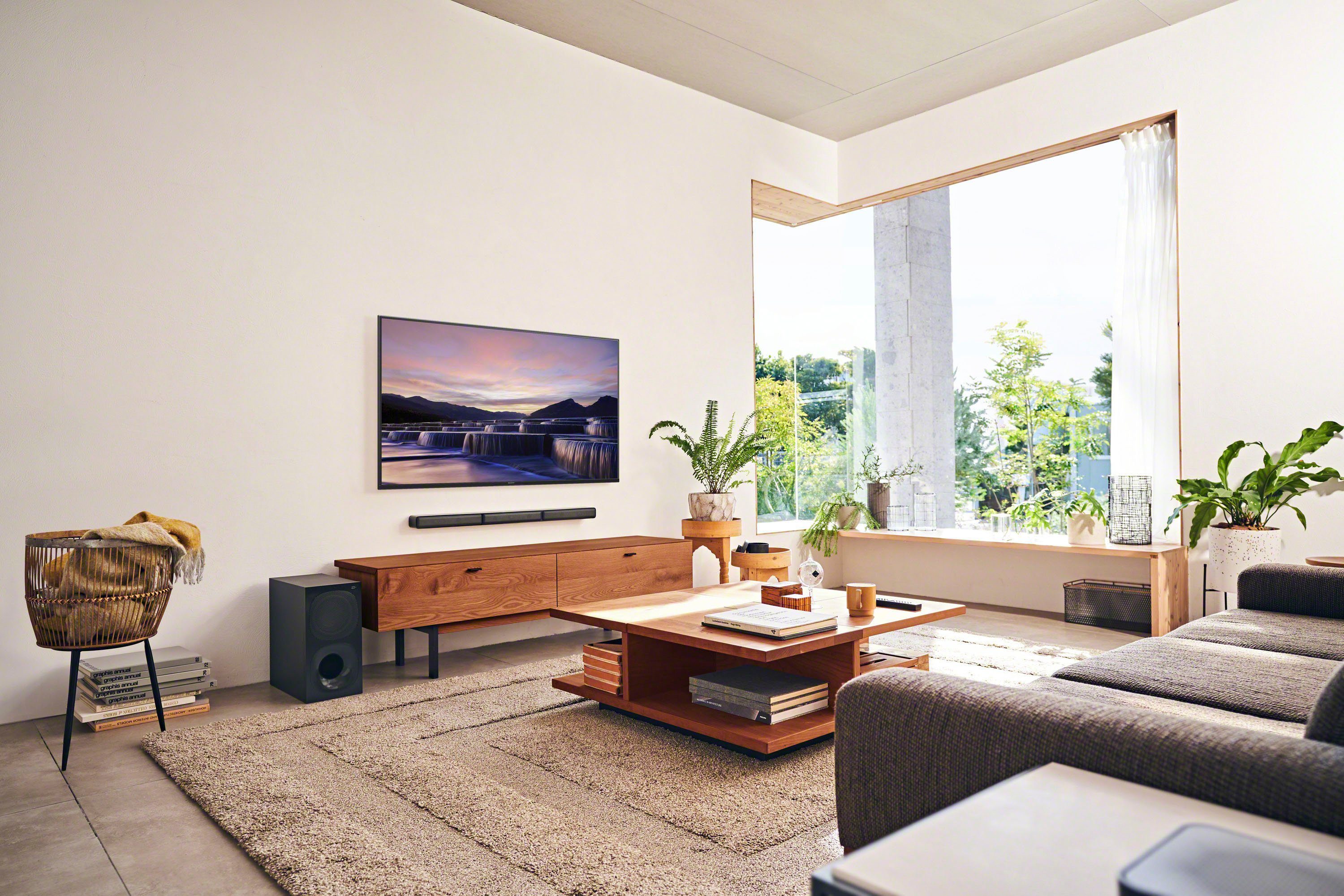 Sony Soundbar HT-S40R kanaal- inclusief bedrade subwoofer, draadloze rear-luidsprekers