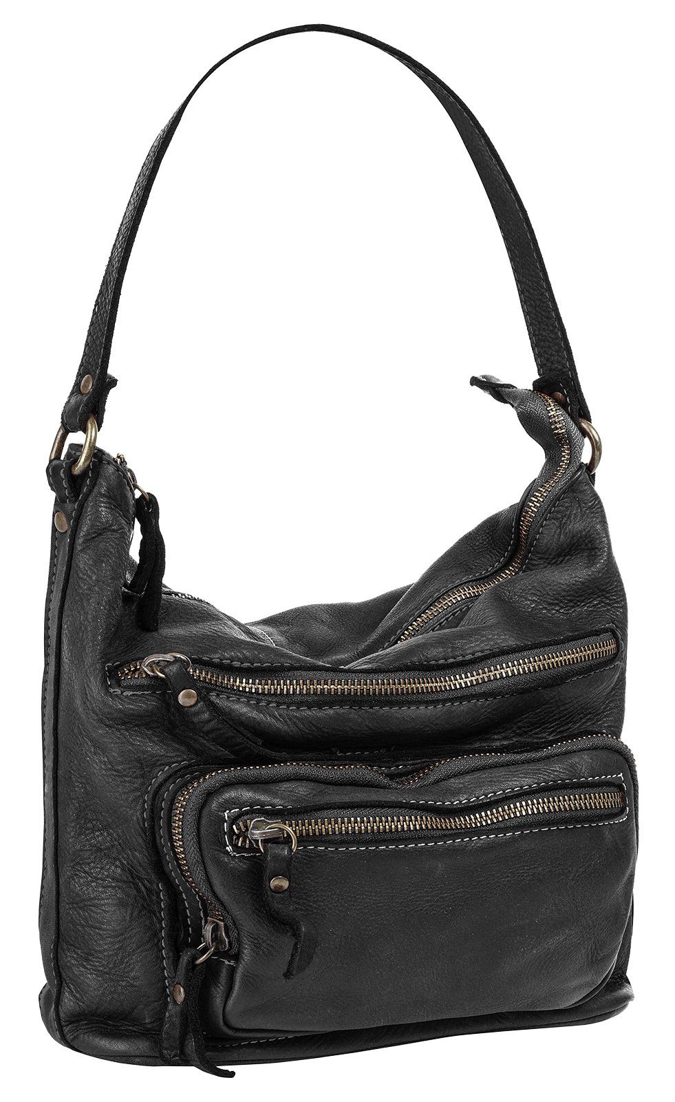 Cluty Shopper echt leer, made in italy
