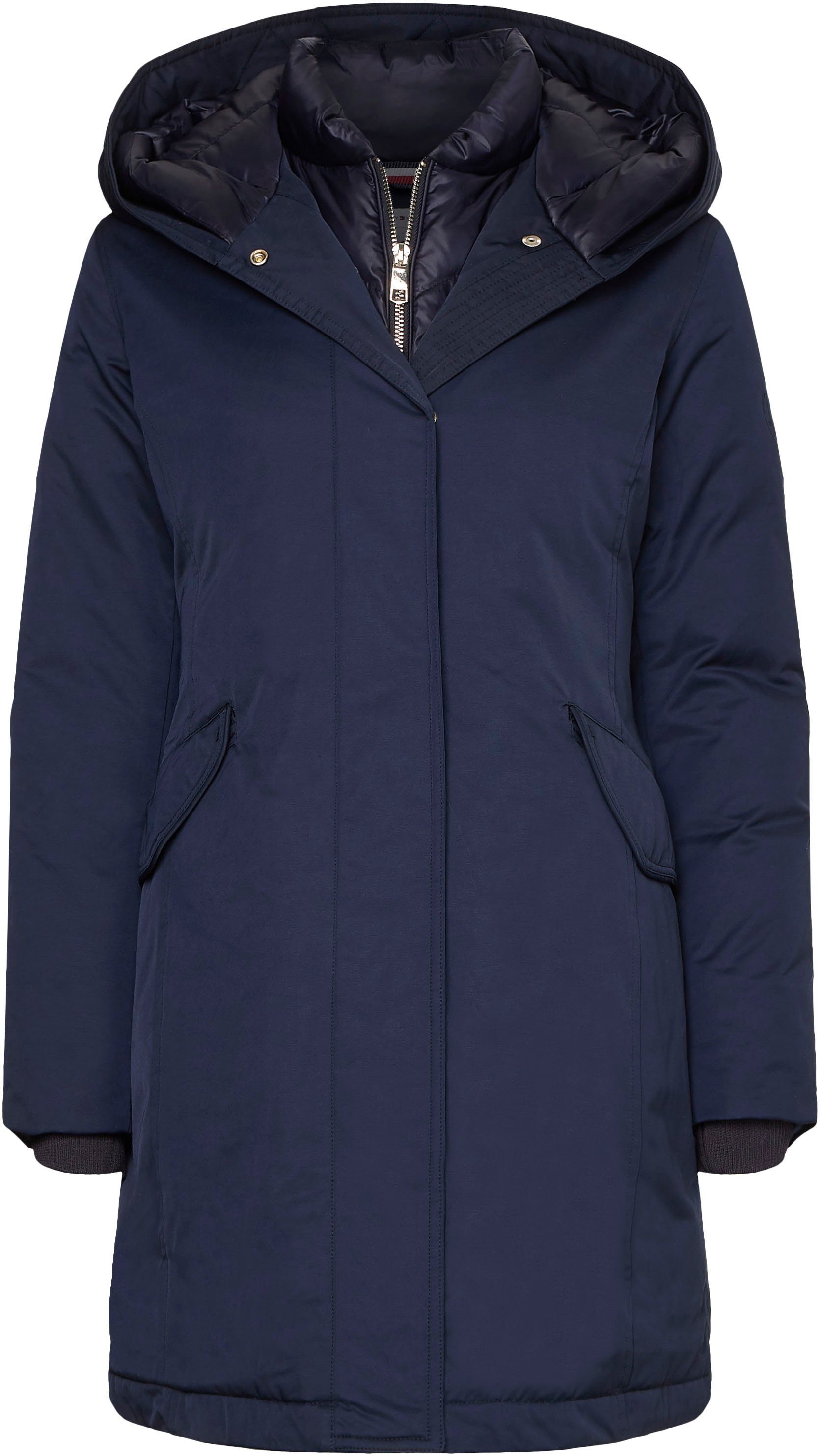 Tommy Hilfiger Winterjack NYLON MIX PADDED HOODED PARKA met gevoerde capuchon