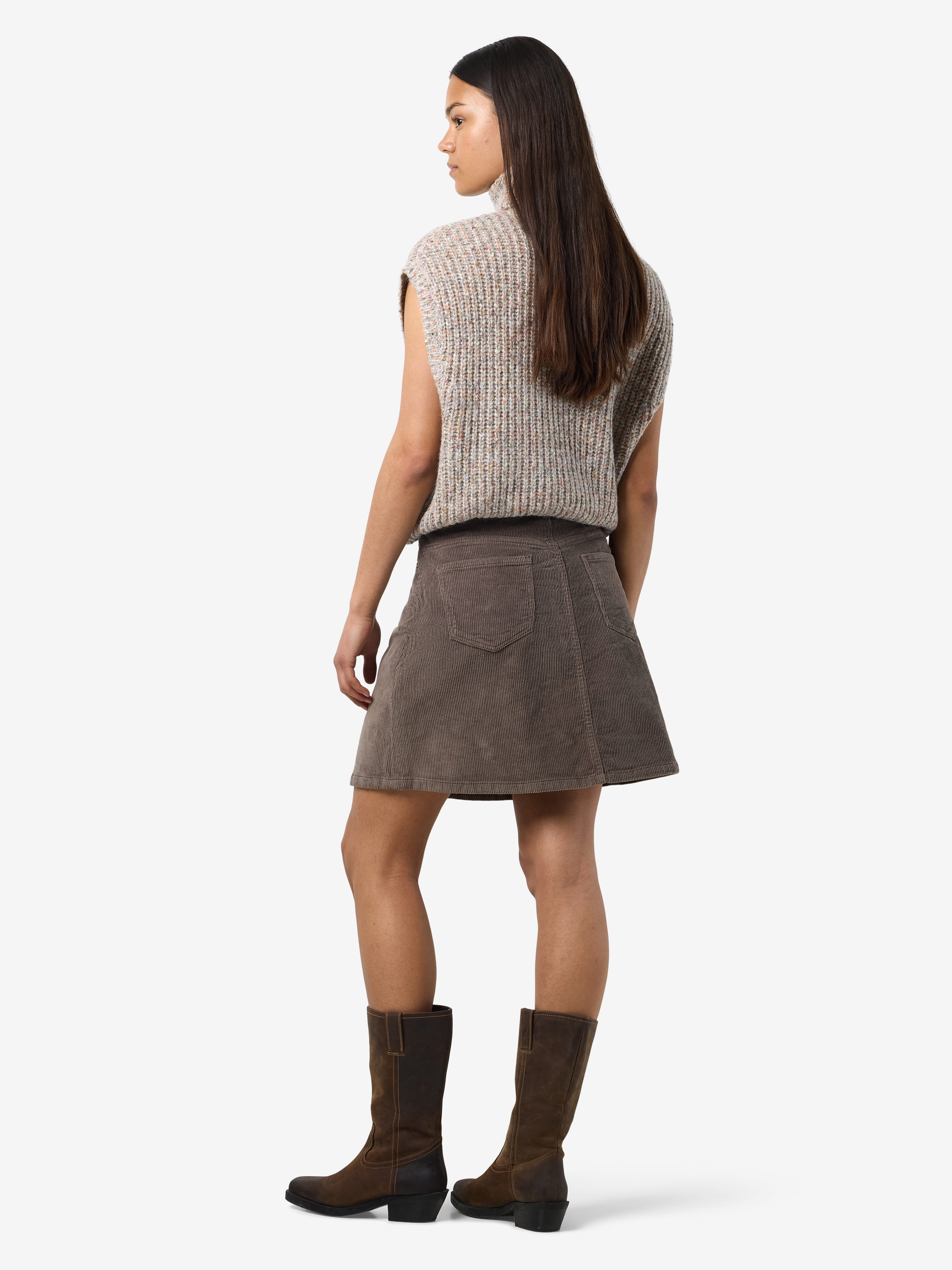 Noisy may Cordrok NMRONNIE NW A SHAPE SKIRT CORDUROY NOOS