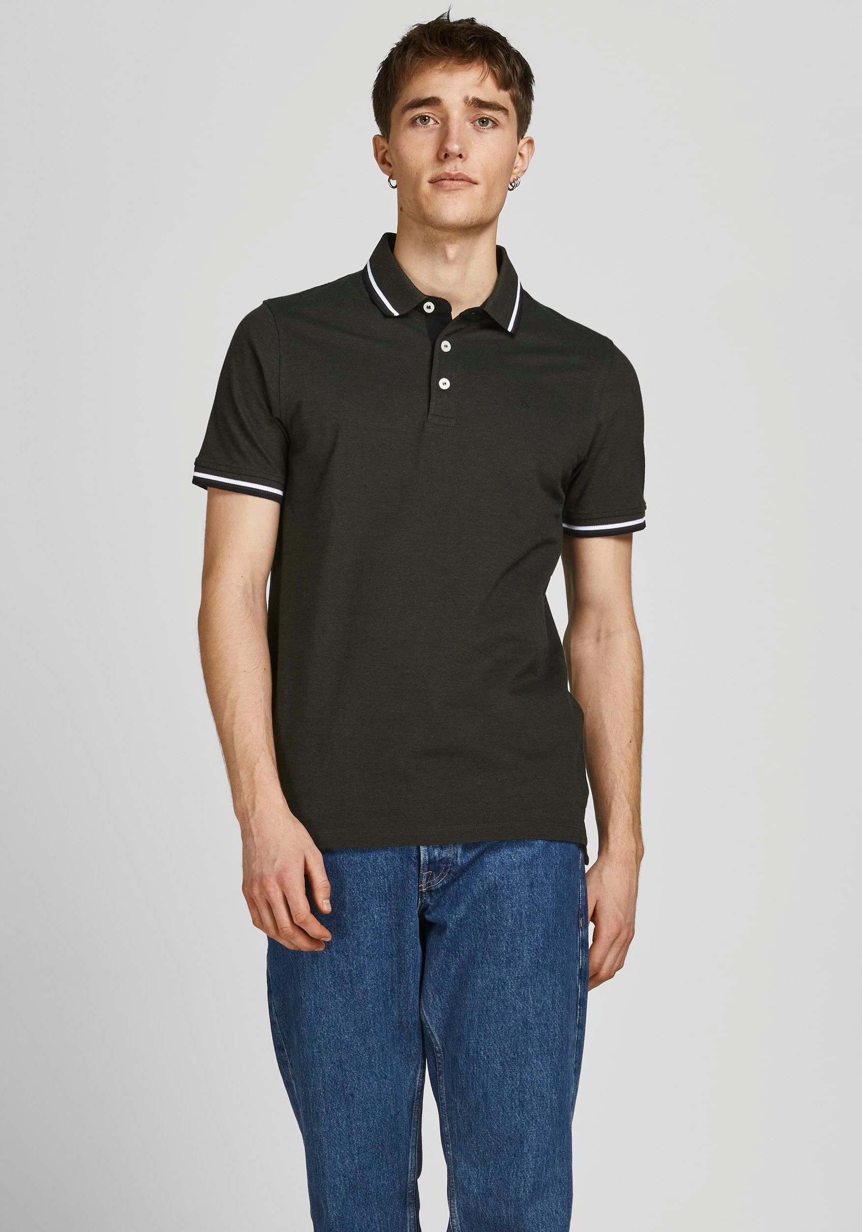 Jack & Jones Poloshirt JJEPAULOS POLO SS 2PK MP NOOS (2-delig, Set van 2)