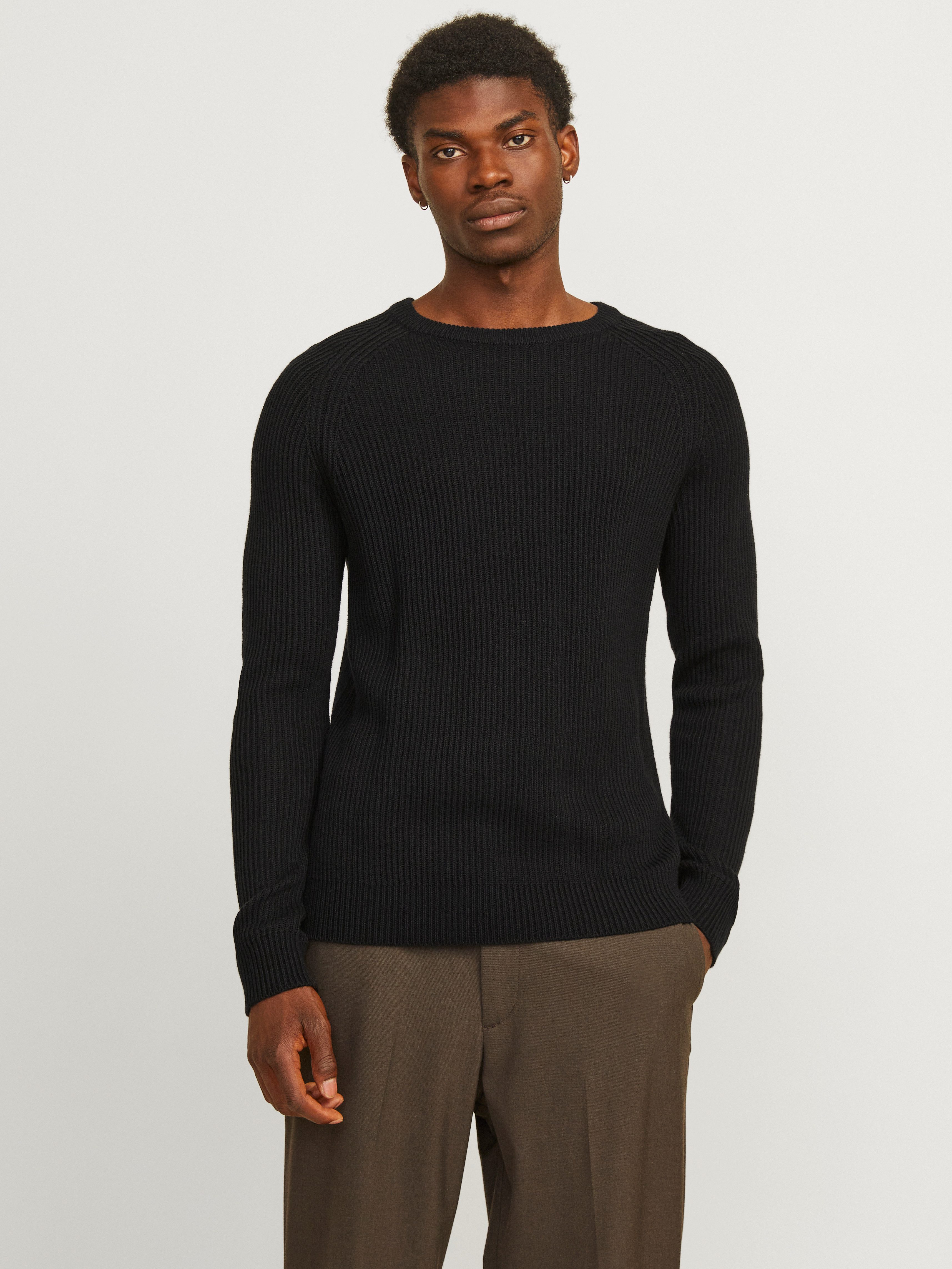 Jack & Jones Trui met ronde hals JJPANNEL KNIT CREW NECK AW24