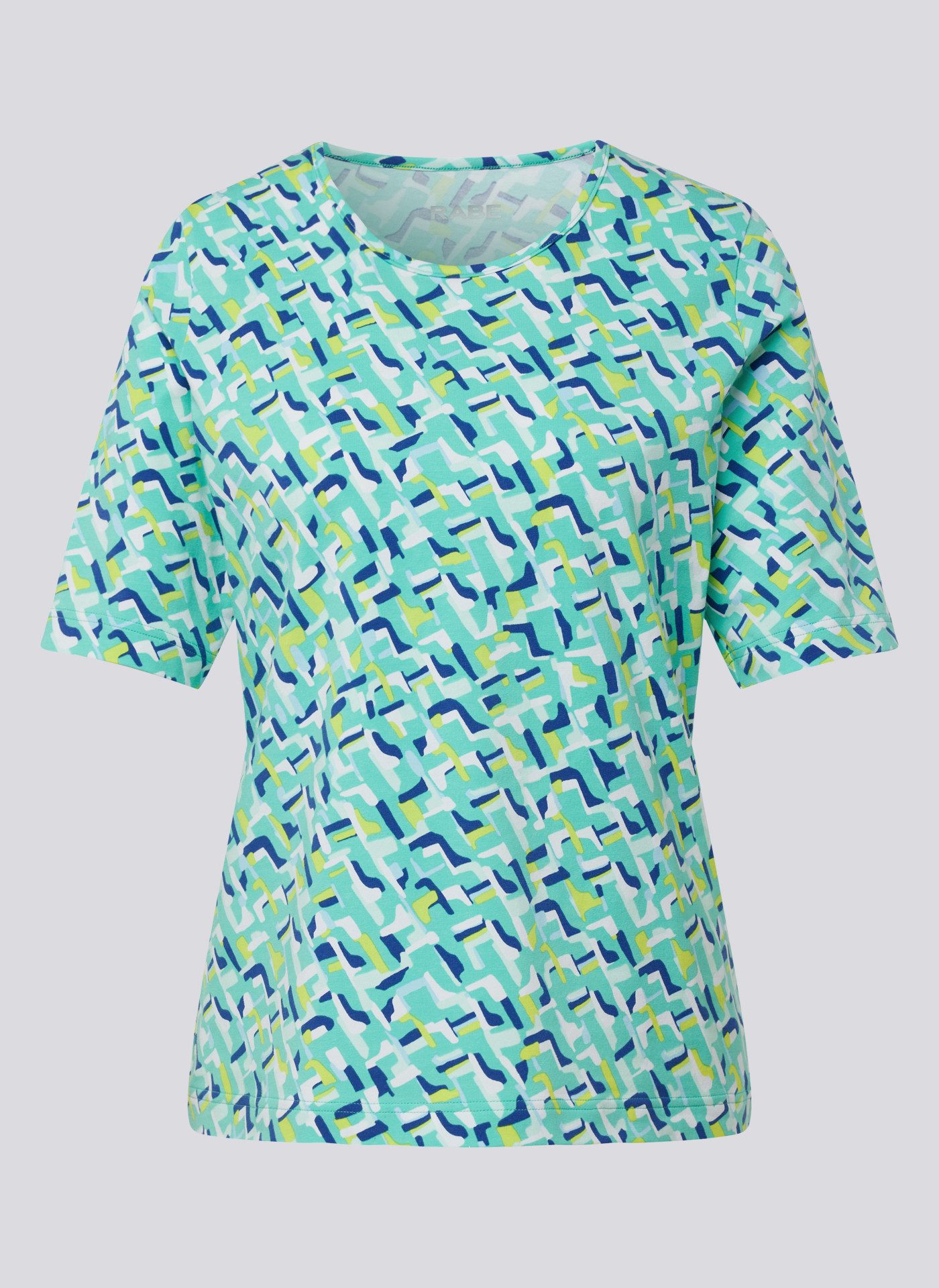 Rabe Shirt met ronde hals halfarm, met grafisch patroon