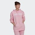 adidas sportswear hoodie essentials oversize fleece hoodie roze