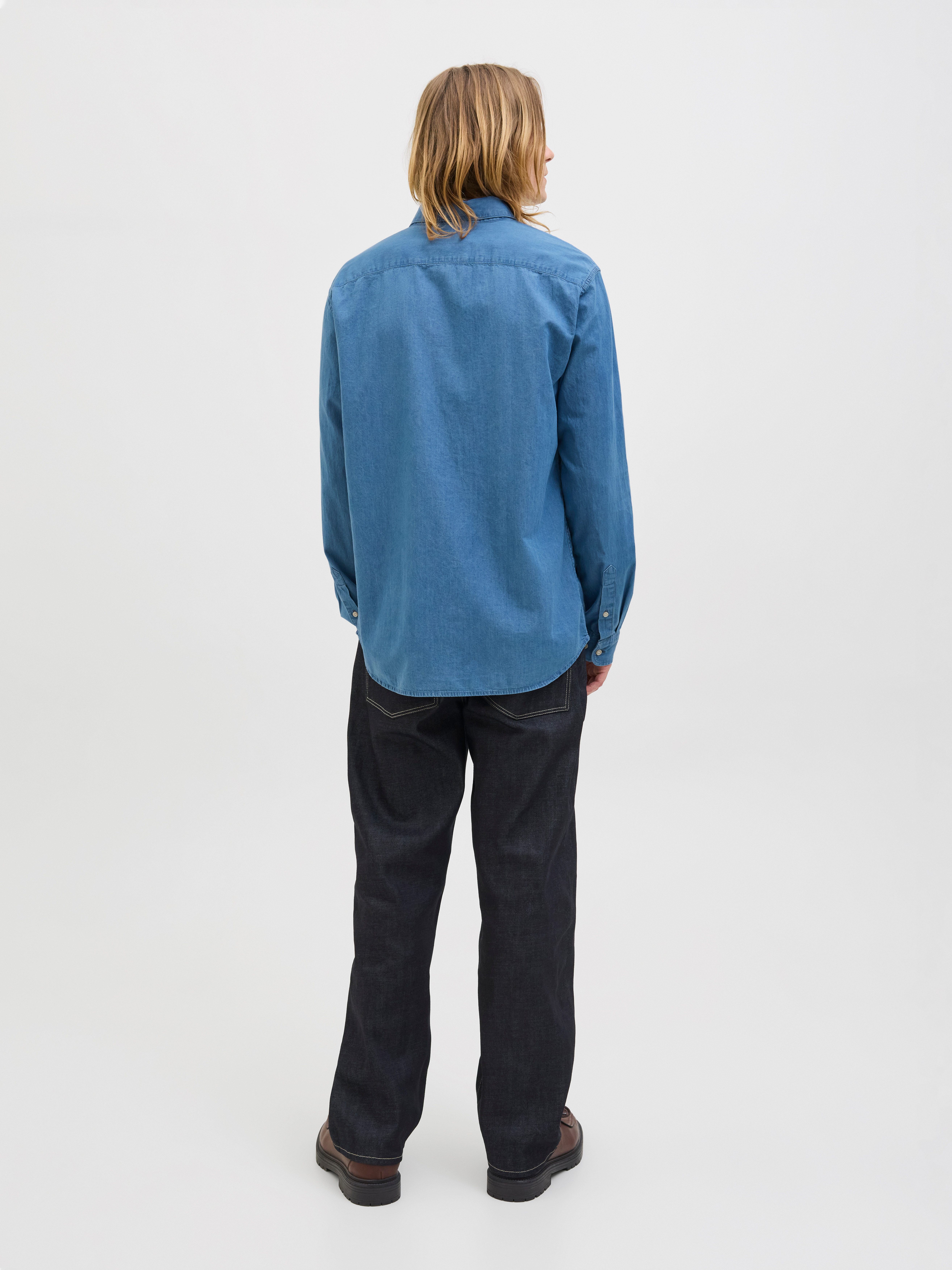 Jack & Jones Overhemd met lange mouwen JJEPERFECT DENIM SHIRT LS NOOS