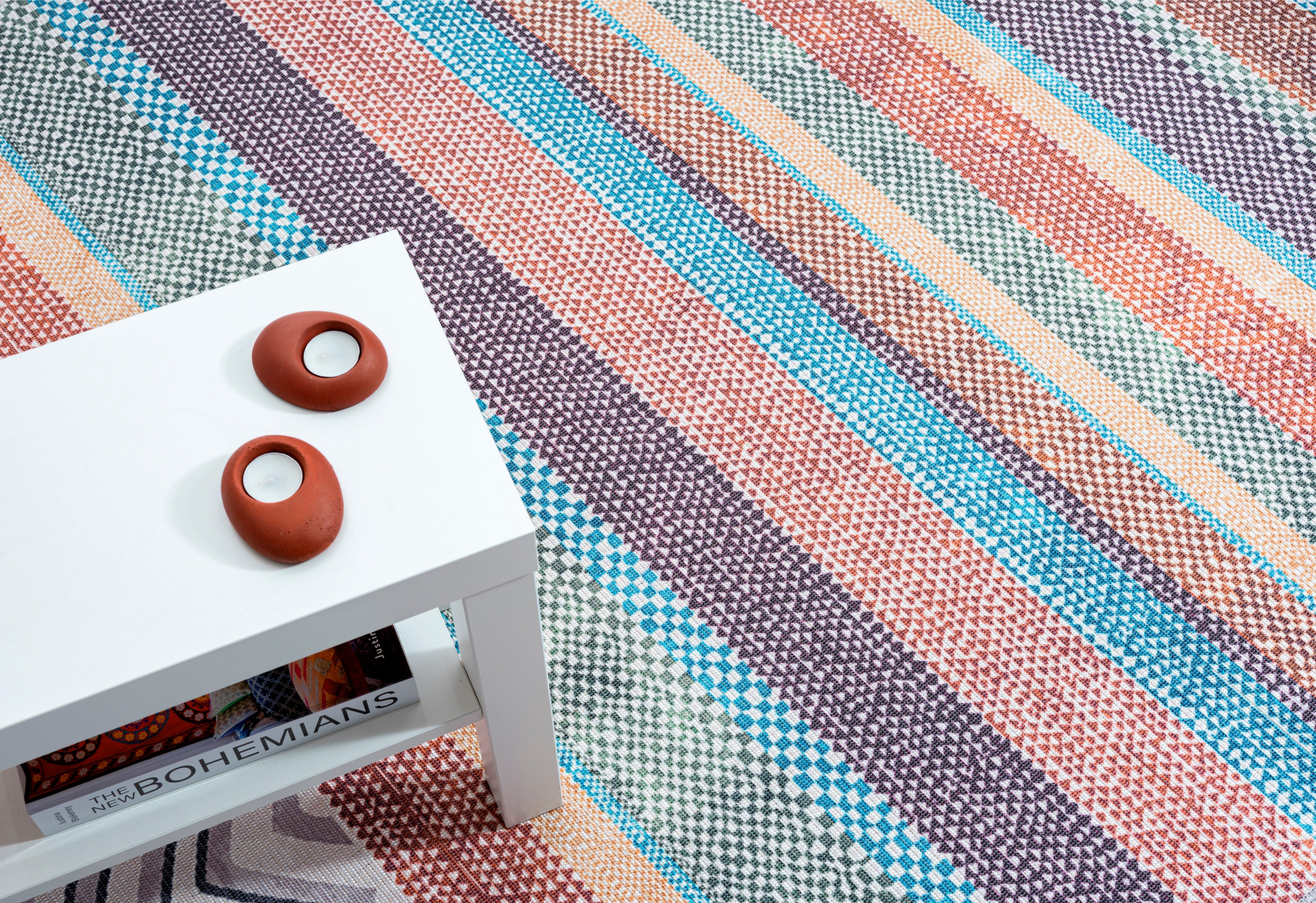 Myflair Möbel & Accessoires Vloerkleed Vivi voorraadopruiming bedrukt, modern ontwerp, geschikt voor binnen- en buitengebruik, wasbaar