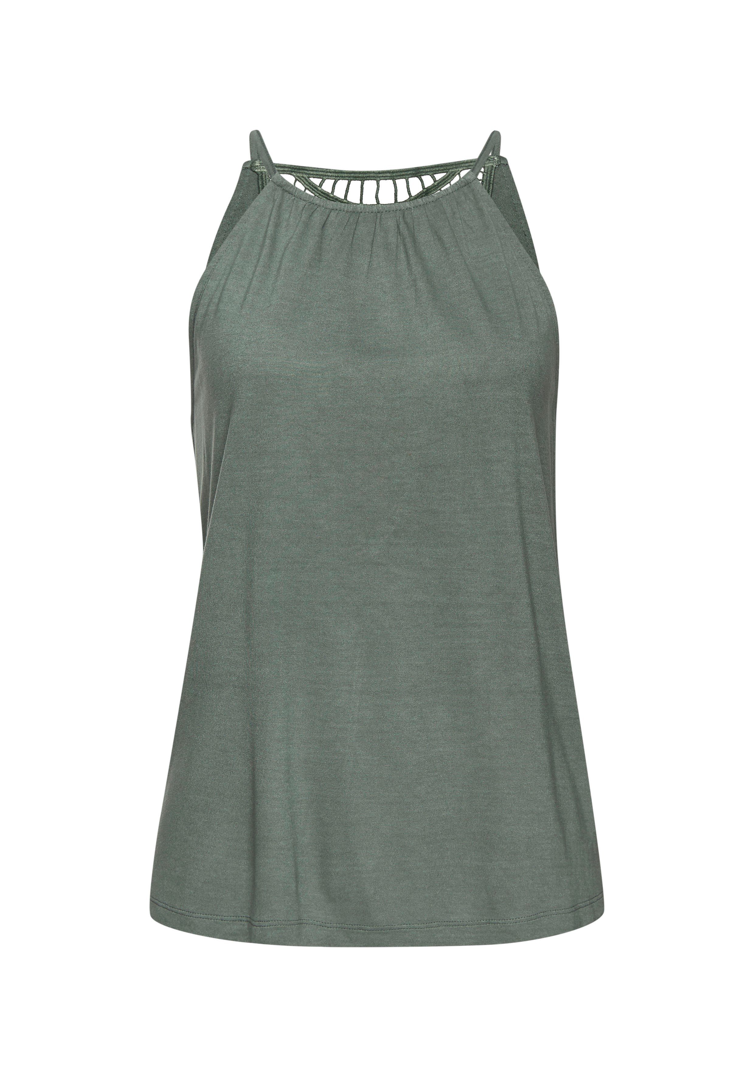 Vivance Top met kantinzet op de rug, luchtig zomertop van jersey
