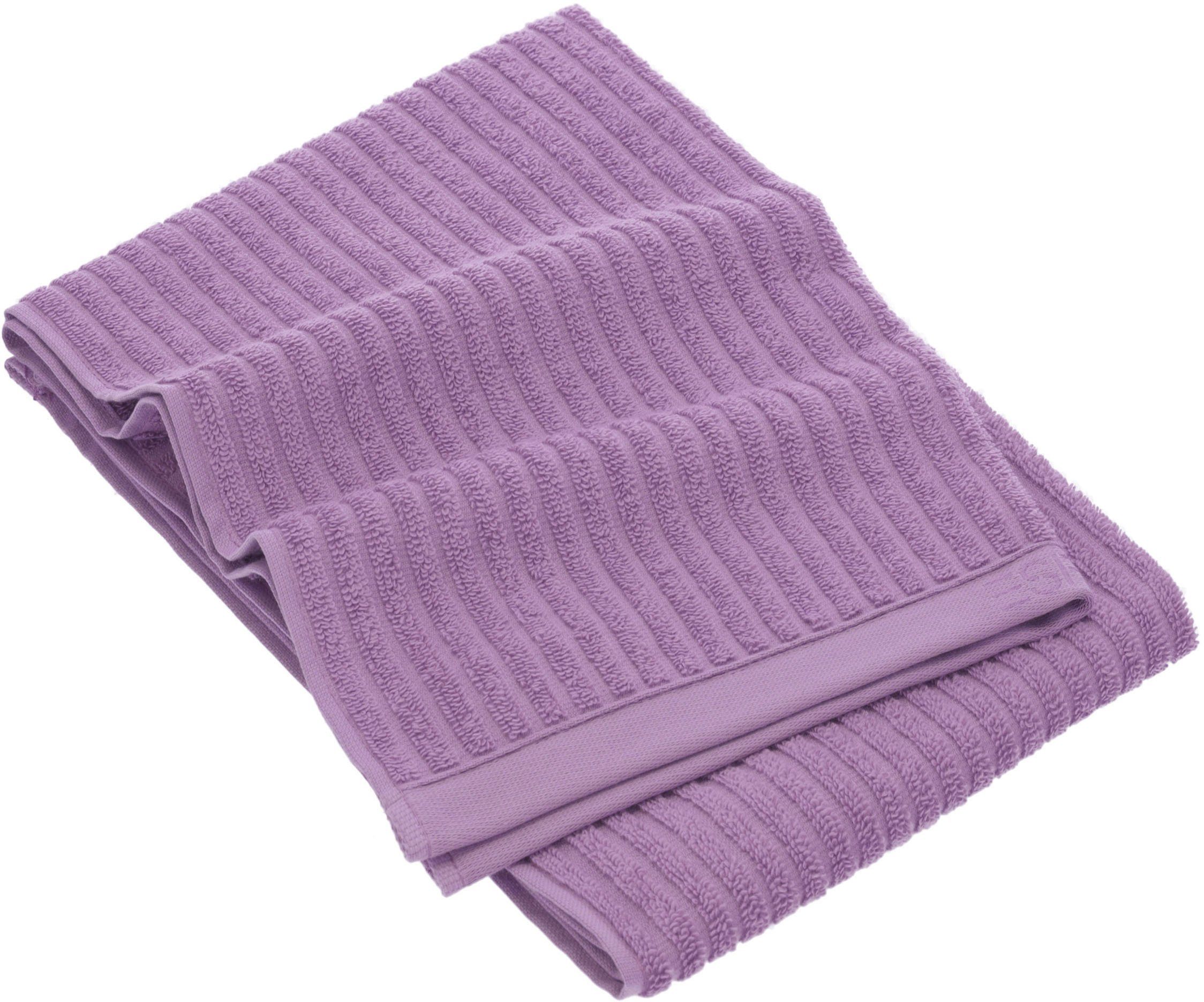 Esprit Handdoek Modern Lines met hoog-laag lijnstructuur (1 stuk)