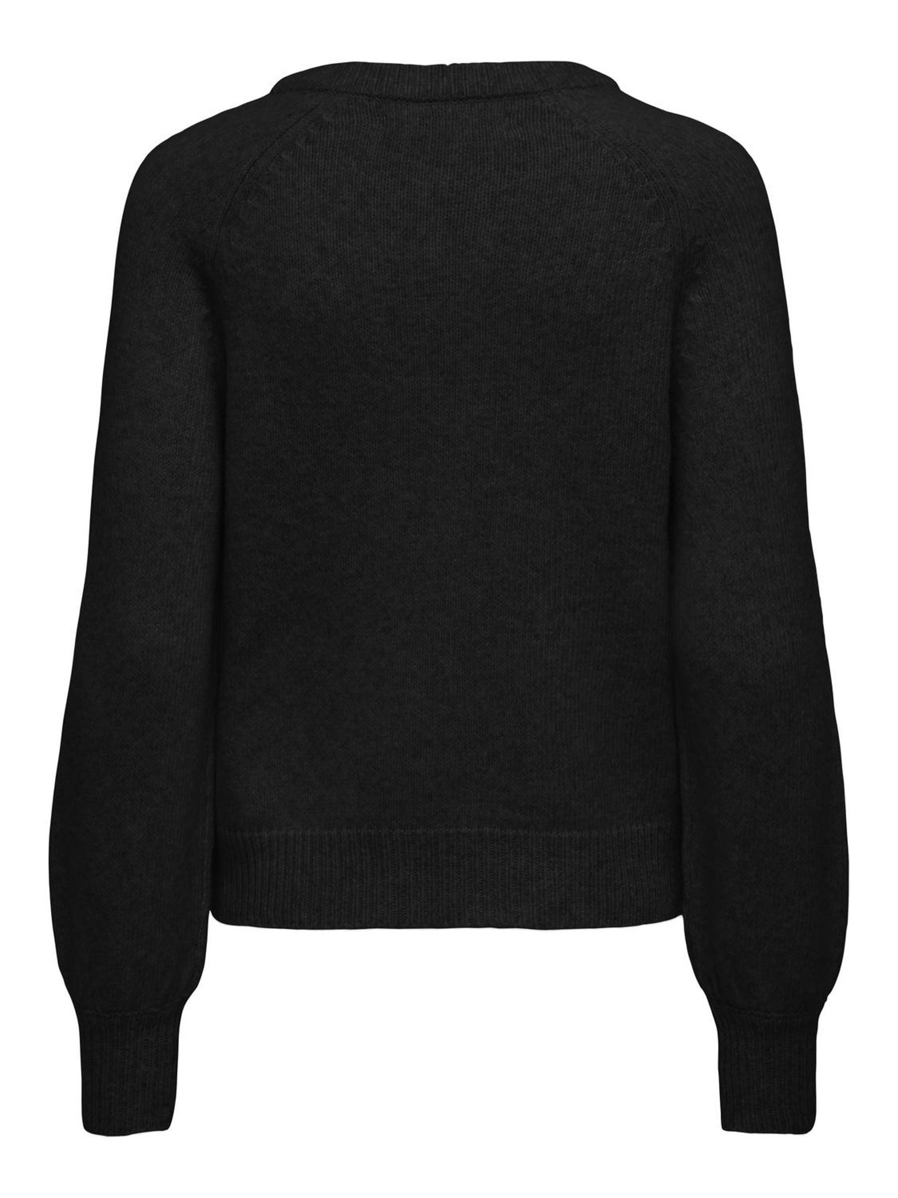 Only Trui met ronde hals ONLEMMA LS BUTTON ONECK EX KNT