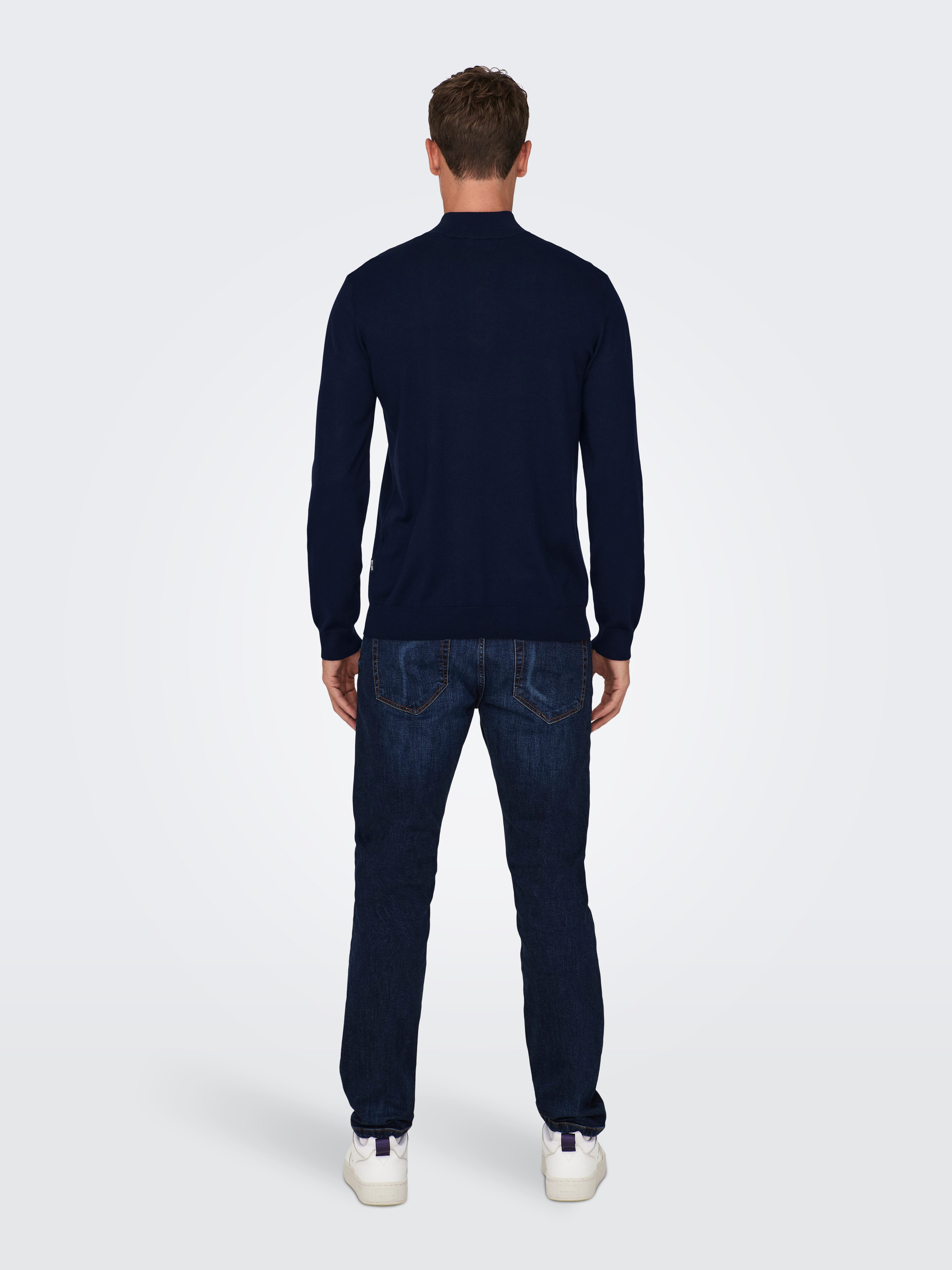 ONLY & SONS Gebreide trui ONSWYLER LIFE REG 14 HALF ZIP KNIT NOOS