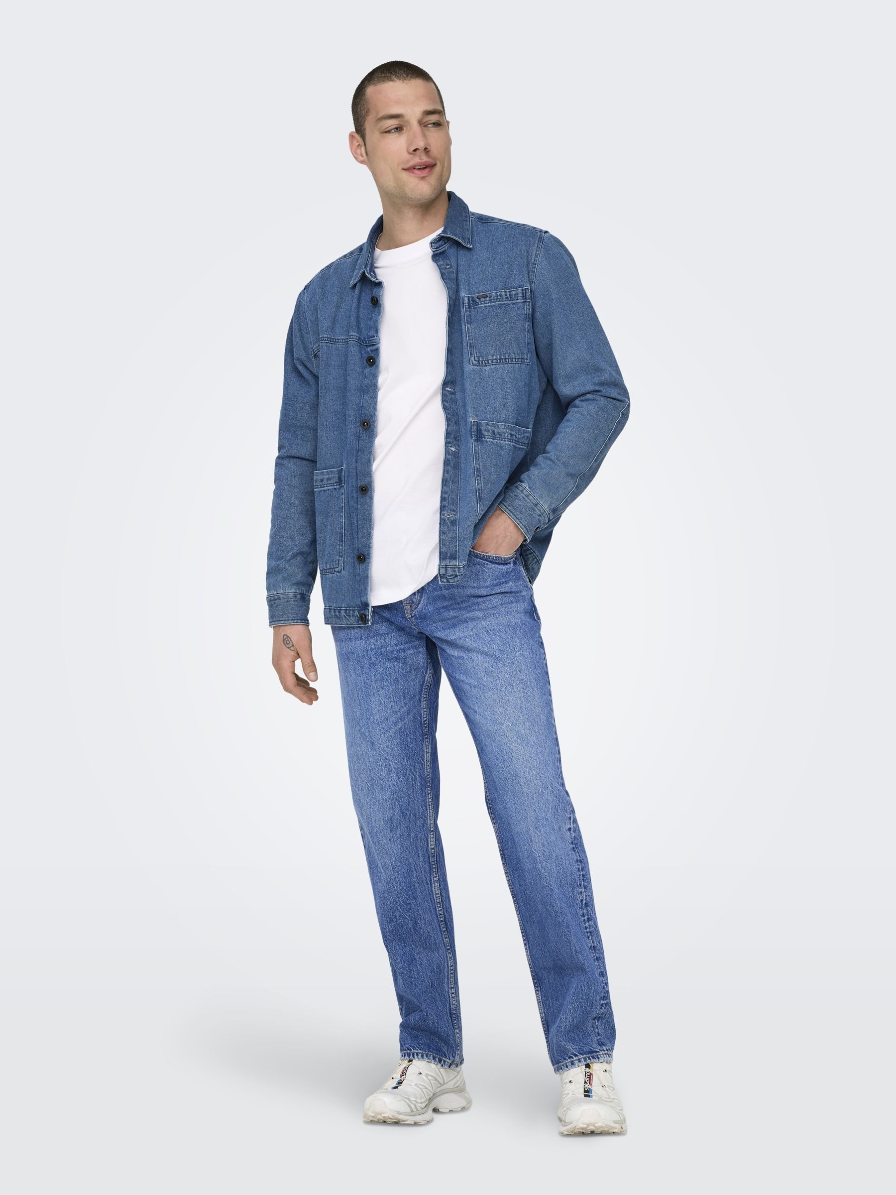ONLY & SONS Regular fit jeans ONSEDGE STRAIGHT BROMO 0017 DOT DNM NOOS