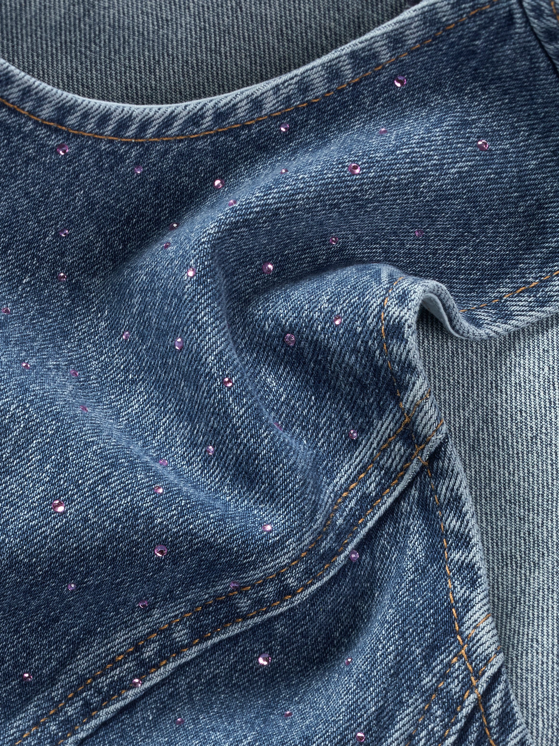 TOMMY Jeans jurk MINI DRESS AI6136 met strass-details