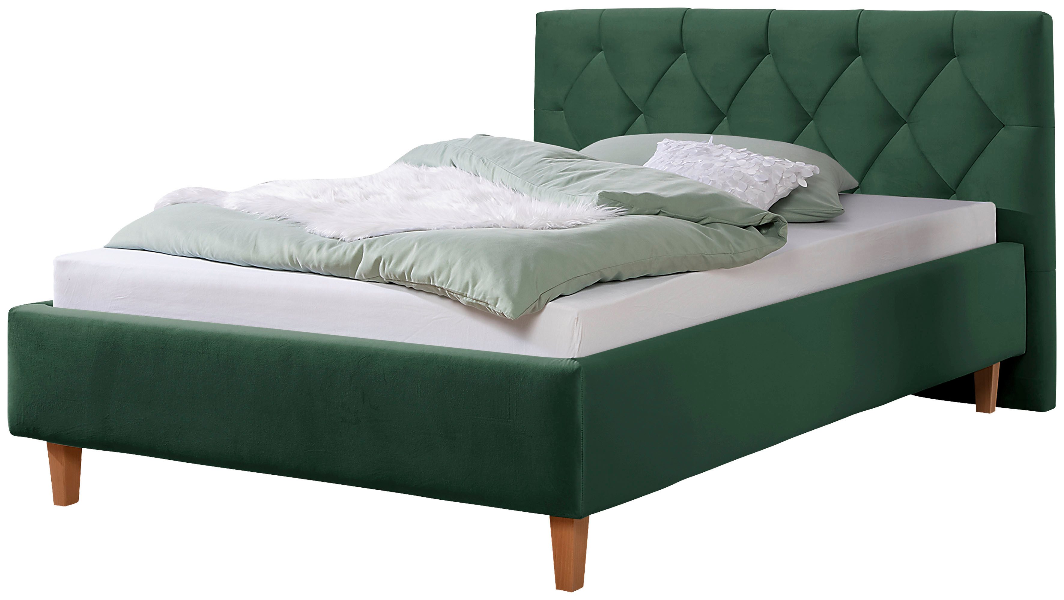 Guido Maria Kretschmer Home&Living Gestoffeerd bed Sunley 100 Kruisstiksel, hoofdbordhoogte 102 cm, zonder of met...