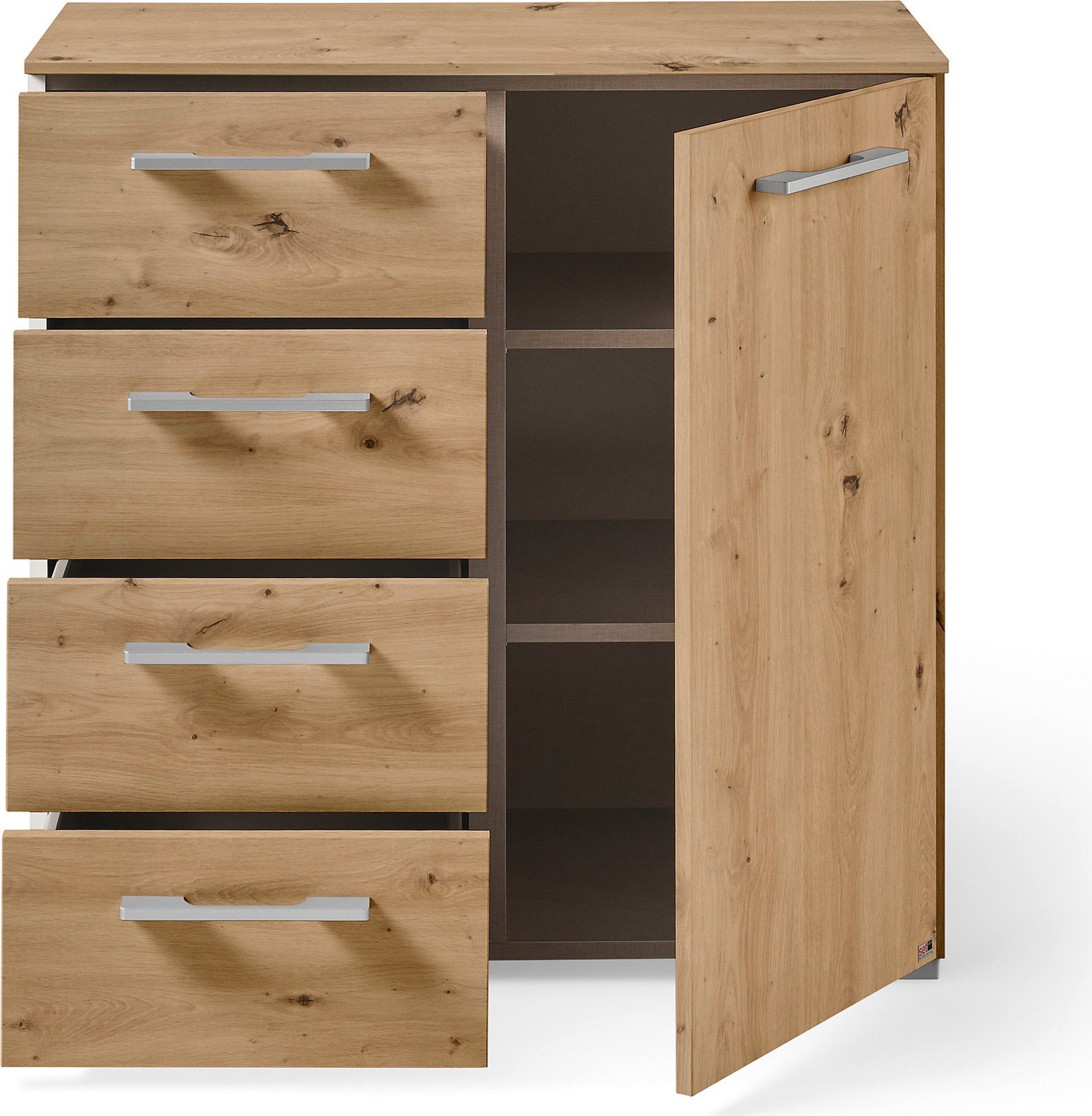 set one by Musterring Kast Henderson met 1 deur en 4 lades incl. zelfinzug en demping