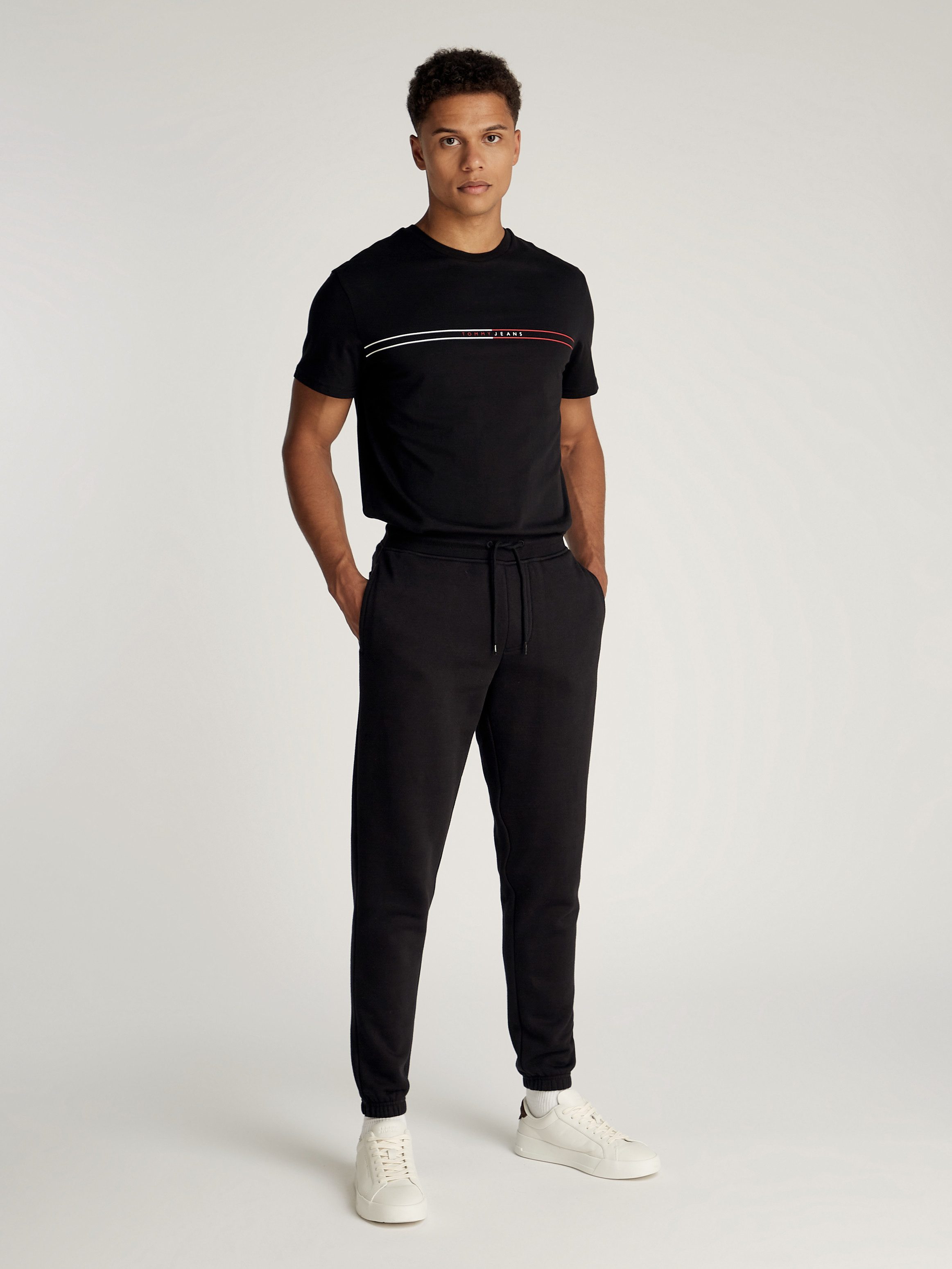 TOMMY JEANS Sweatbroek TJM SLIM S FLAG SWEATPANT