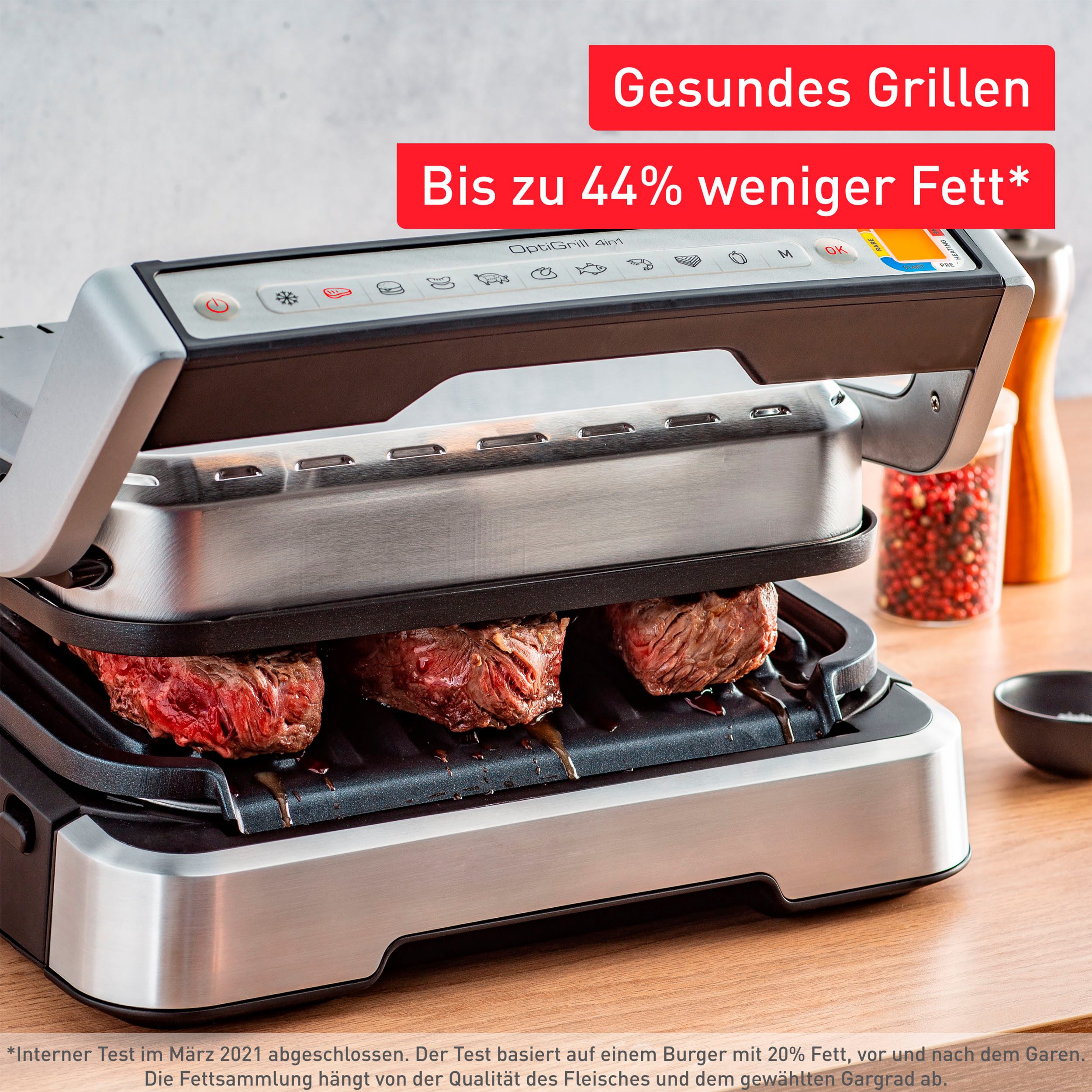 Tefal Contactgrill GC774D TK OptiGrill 4in1 Grillen/BBQ/Oven/complete maaltijd