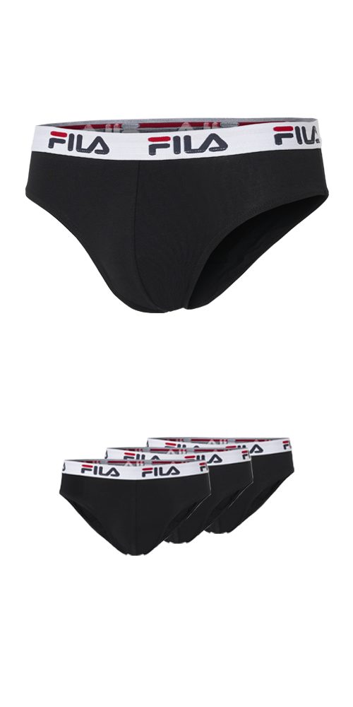 Fila Slip MAN BRIEF met elastische logoband (Set van 3)