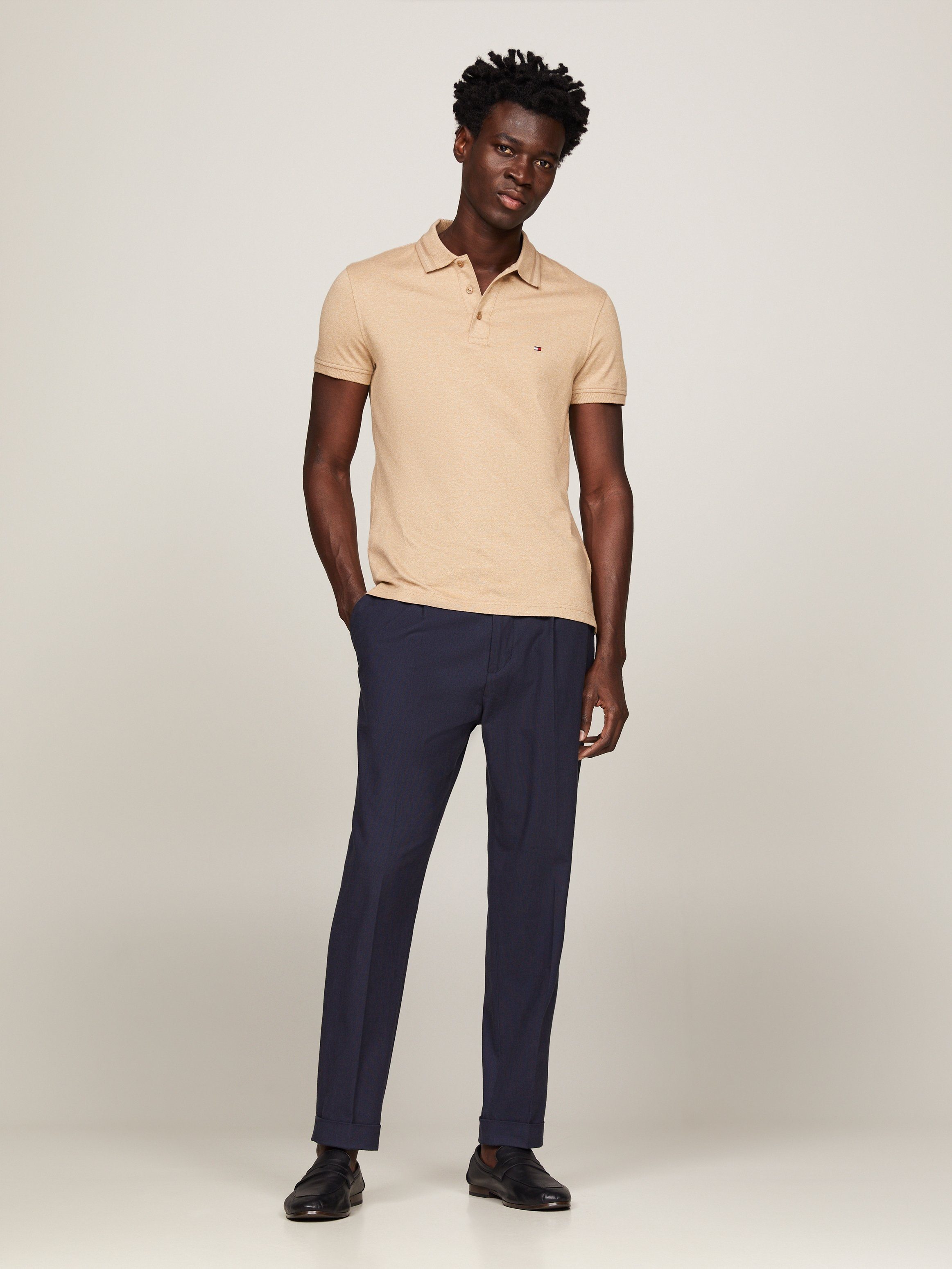 Tommy Hilfiger Poloshirt PRETWIST MOULINE SLIM FIT POLO