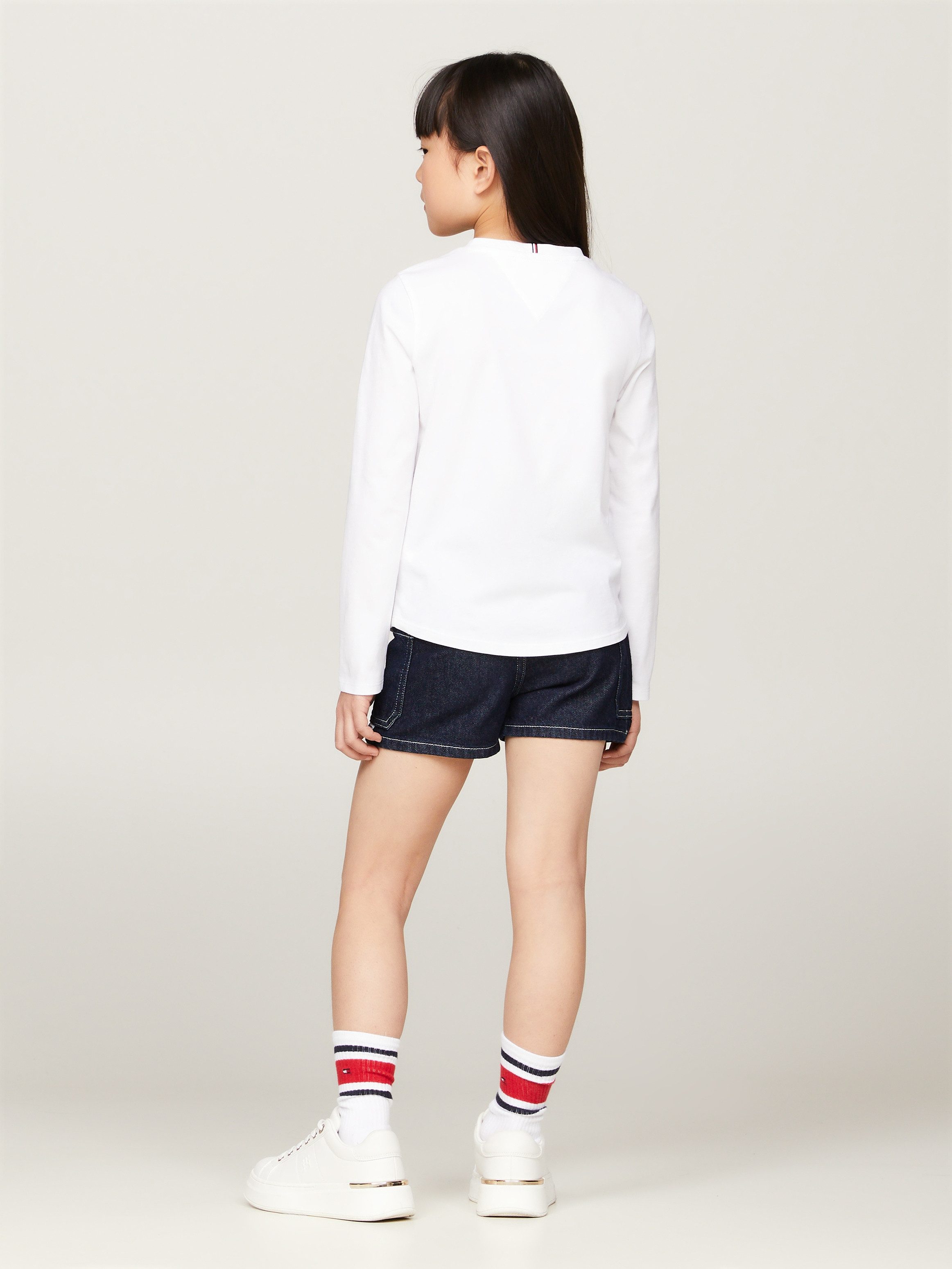 Tommy Hilfiger Shirt met lange mouwen ESSENTIAL TEE L/S met tommy hilfiger-logo-opschrift