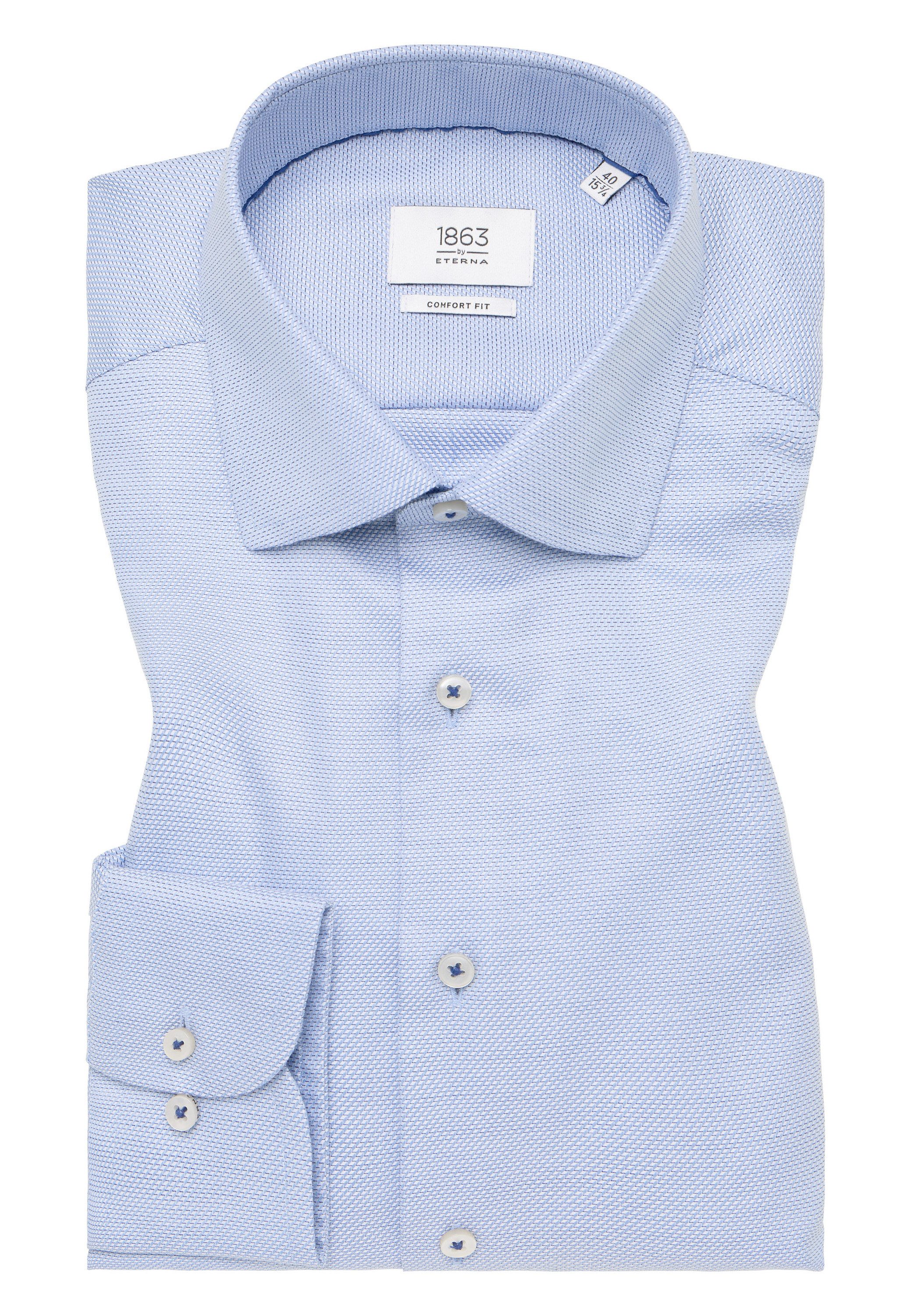 Eterna Overhemd met lange mouwen Comfort fit NON IRON (strijkvrij)