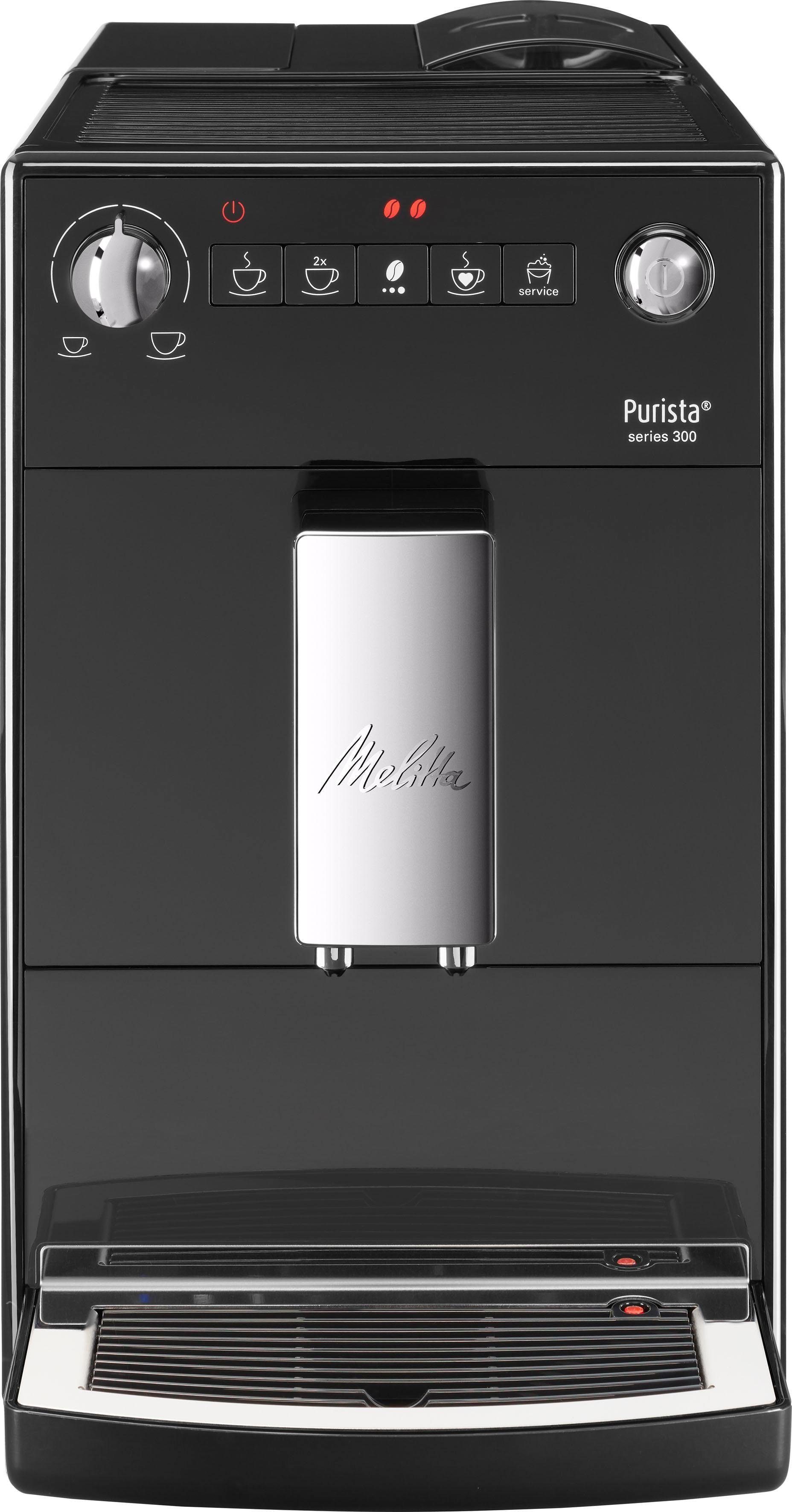 Melitta Volautomatisch koffiezetapparaat Purista® F230-101, zilver/zwart, Favoriete koffie-functie, compact & extra geruisloos
