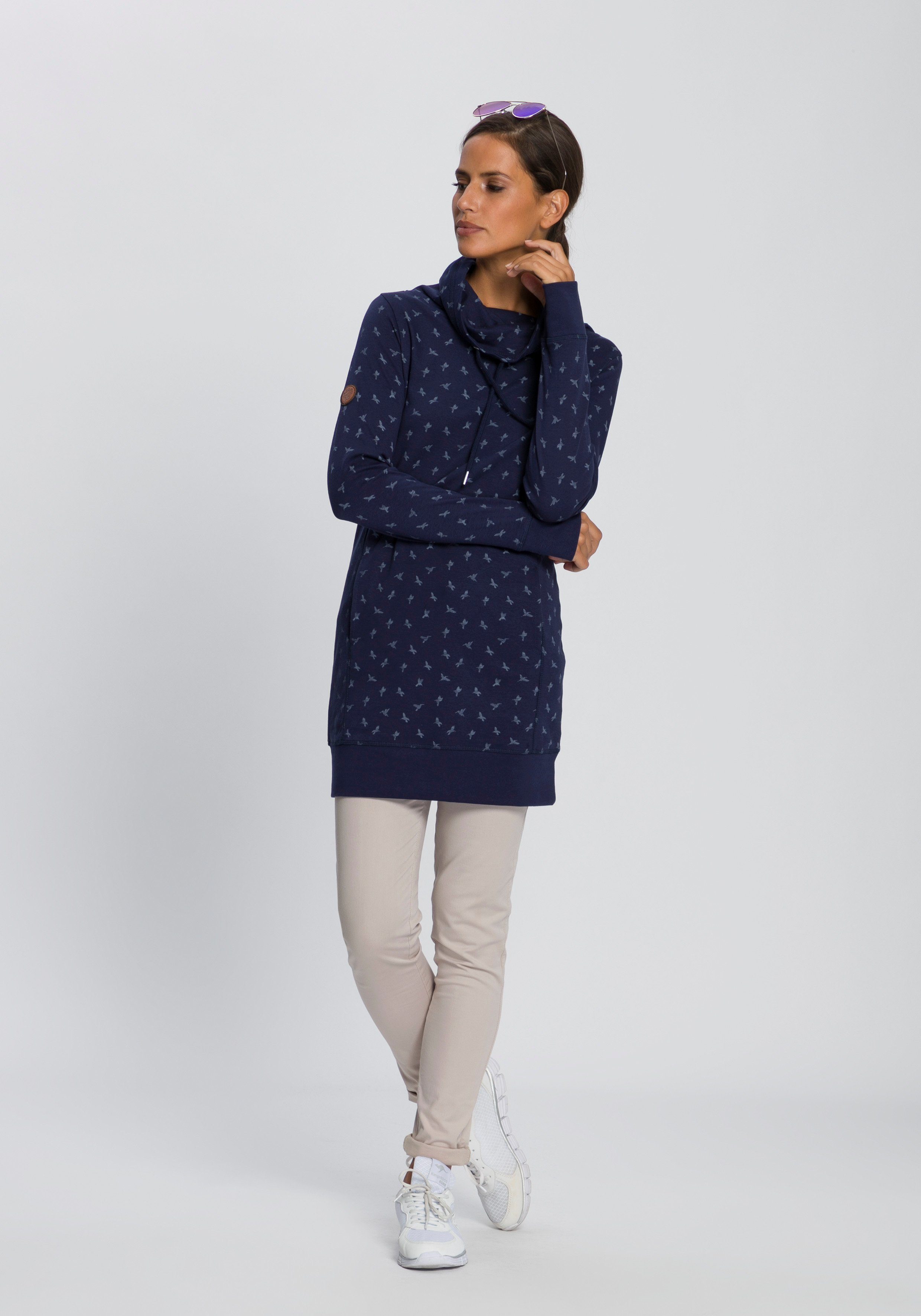 KangaROOS Chino in smal model, met koord te strikken (set, 2-delig, Met riem)