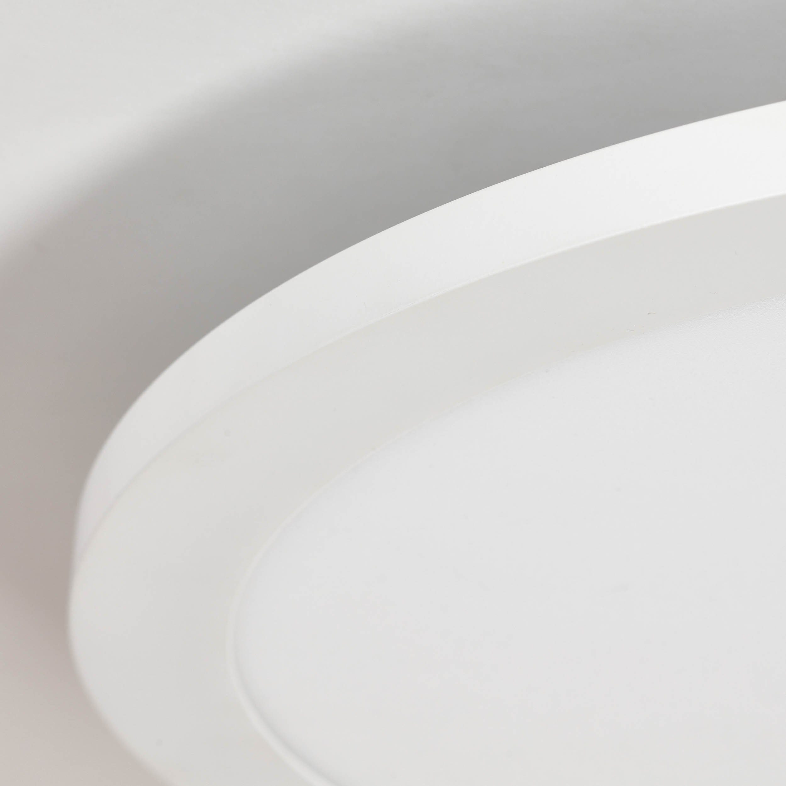 Brilliant Leuchten Led-plafondlamp Abie Ø 40 cm, RGB, dimbaar, CCT, afstandsbediening, metaal, kunststof, wit (1 stuk)