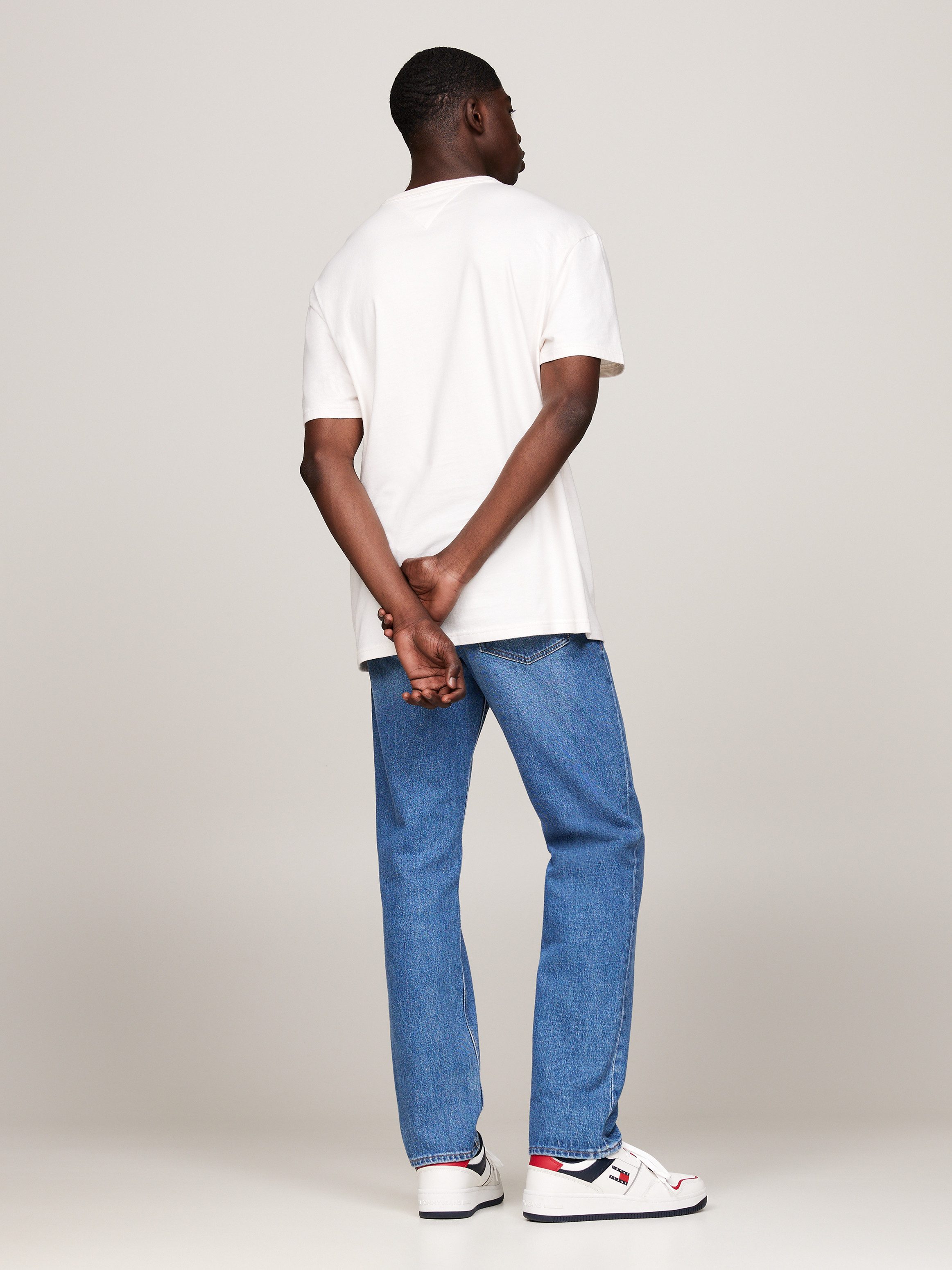 TOMMY JEANS T-shirt TJM REG RWB CREST FLAG TEE EXT geborduurd merkembleem op borsthoogte