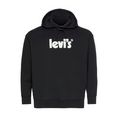 levi's hoodie met logoprint zwart