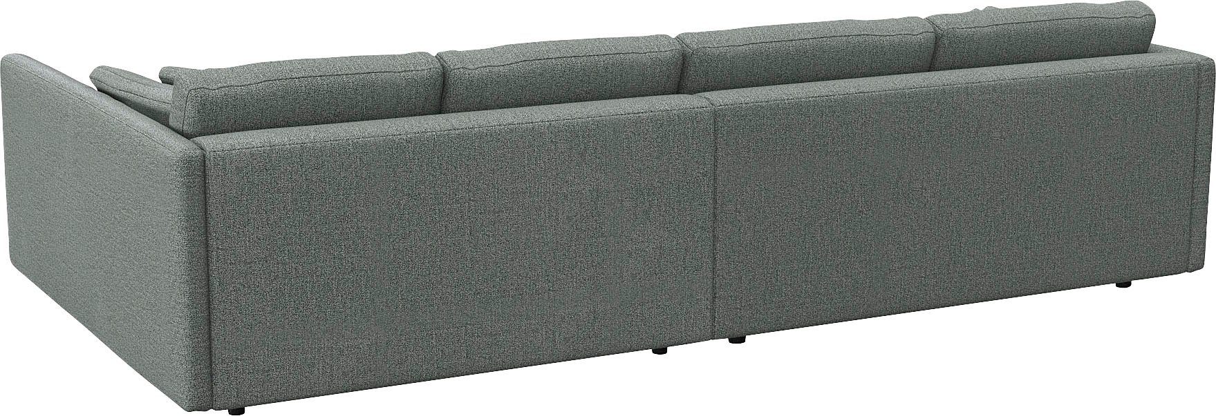 FLEXLUX Hoekbank Lovane Zacht en zeer comfortabel, grote zitdiepte op koudschuim, inclusief sierkussen