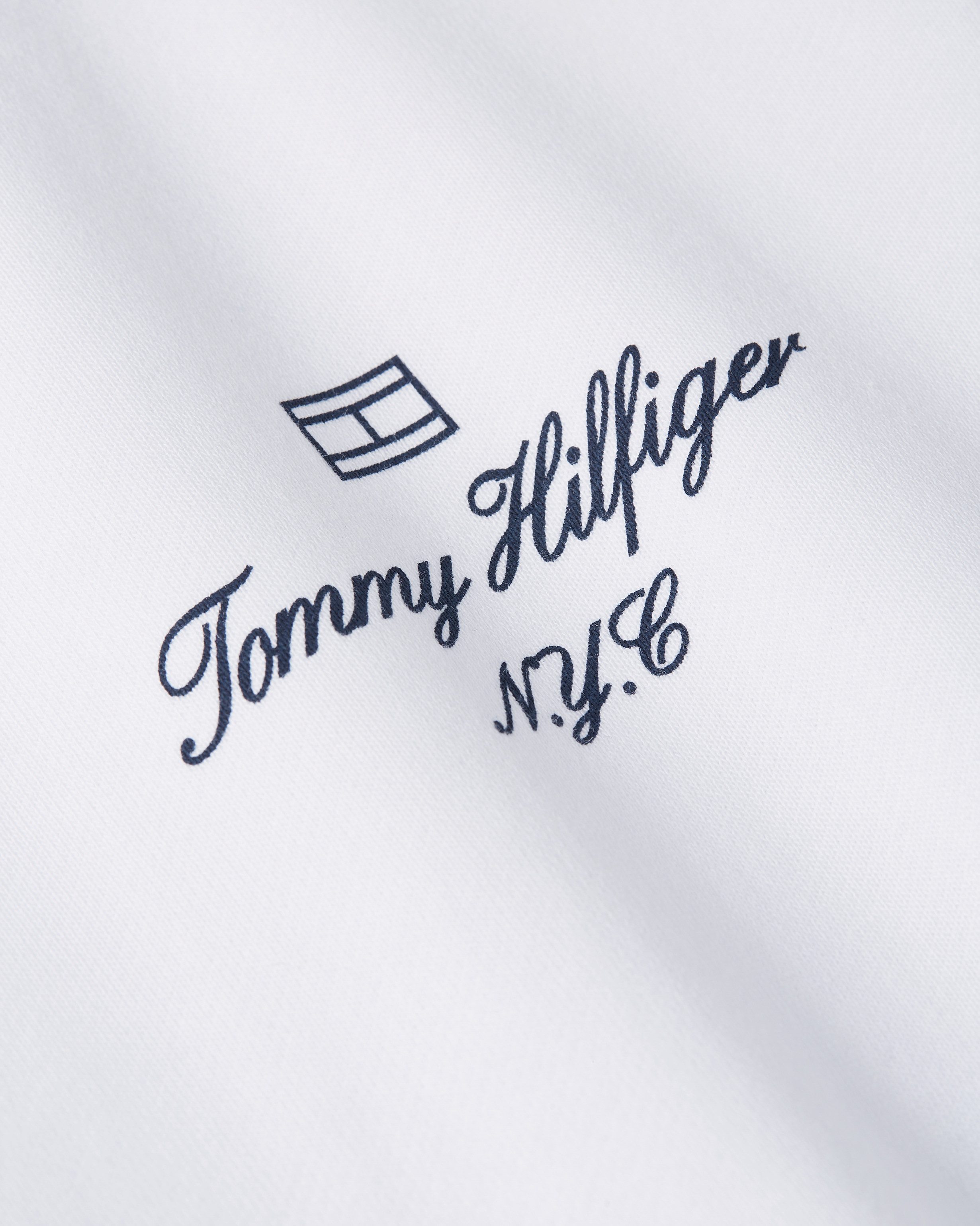 Tommy Hilfiger Hoodie OUTLINE FLAG SCRIPT HOODIE met contrastkleurig borduursel
