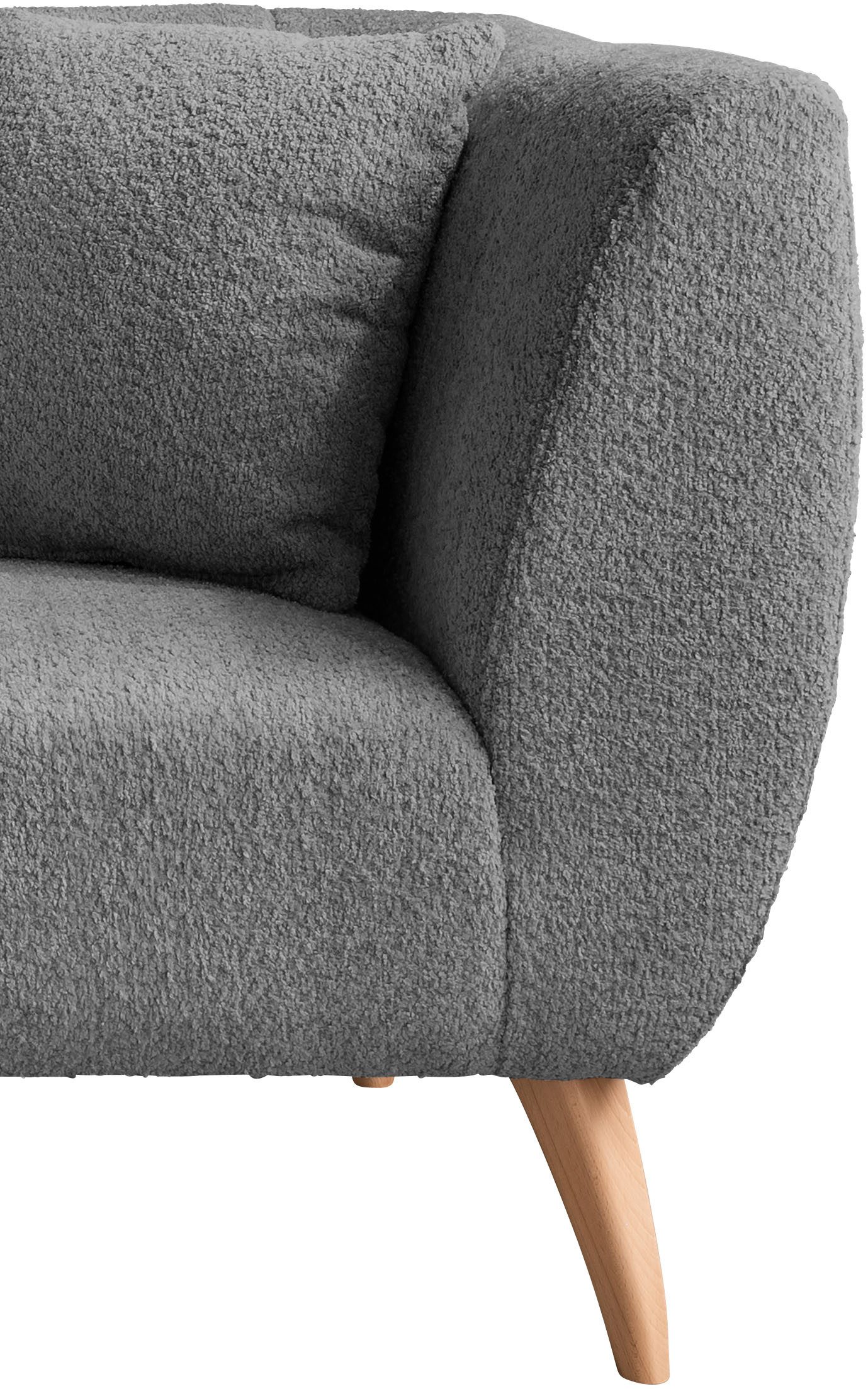 INOSIGN 3-zitsbank twee verschillende pootkleuren naar keuze