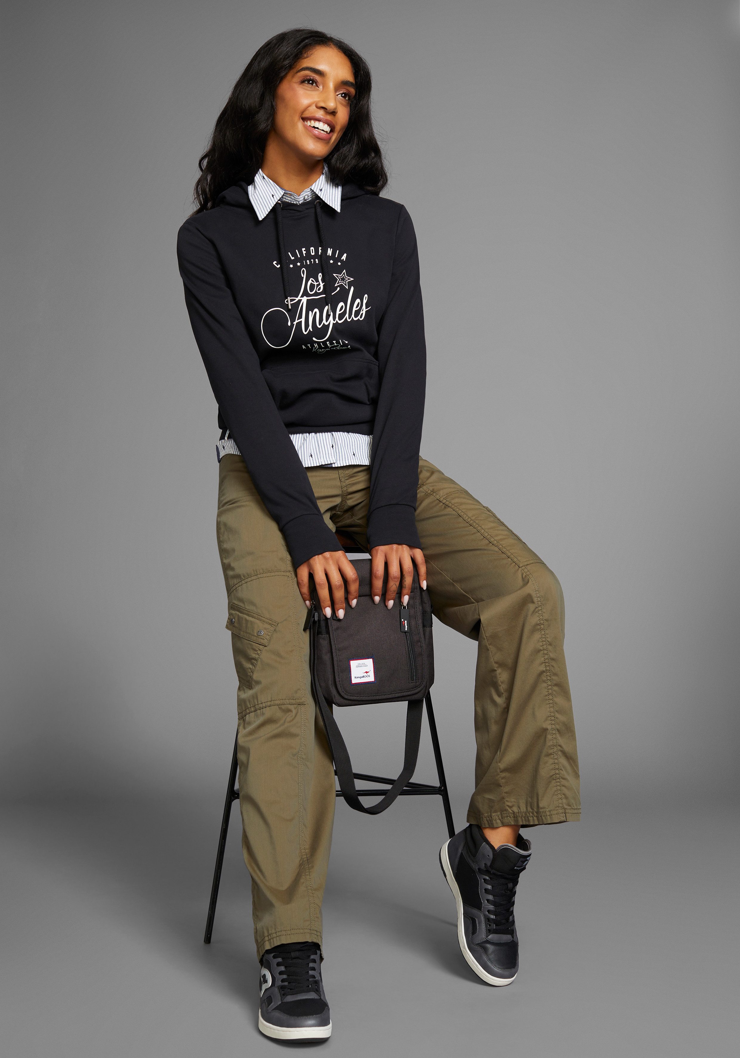 KangaROOS Hoodie met placement-print