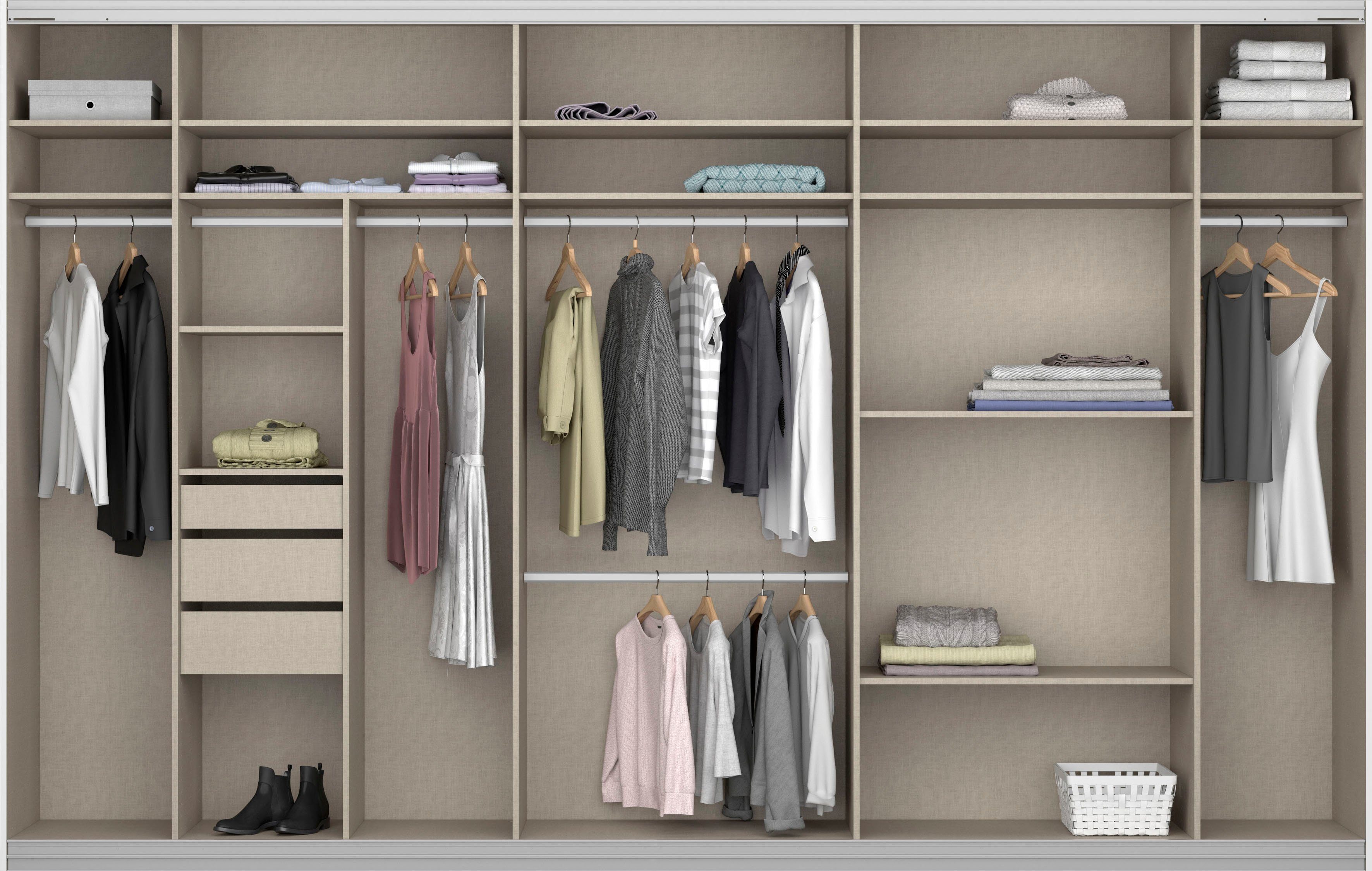 rauch Zweefdeurkast Kledingkast kast garderobe TOPSELLER OTELI incl. binnenindeling
