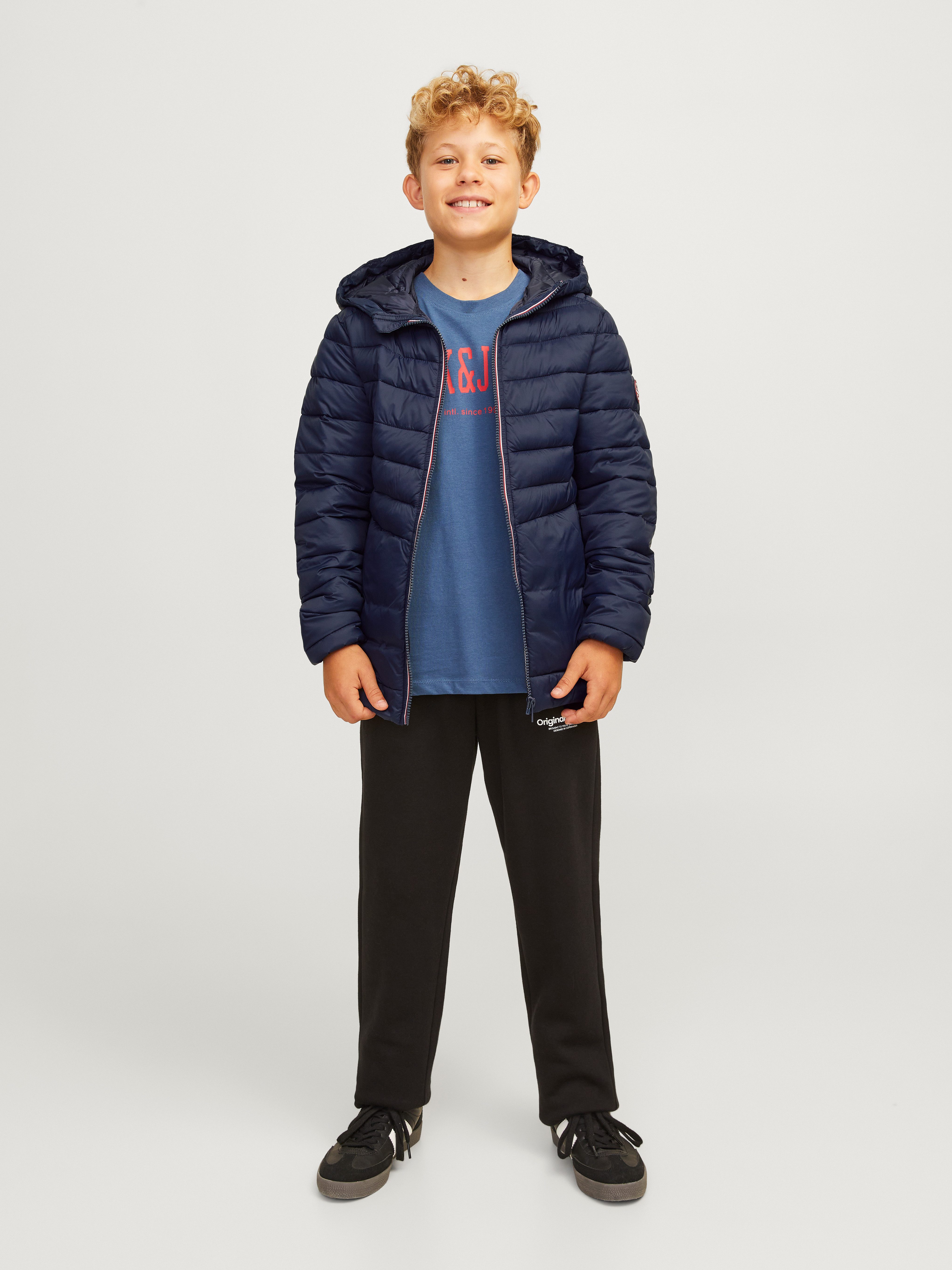 Jack & Jones Junior Gewatteerde jas JJESPRINT PUFFER HOOD NOOS JNR