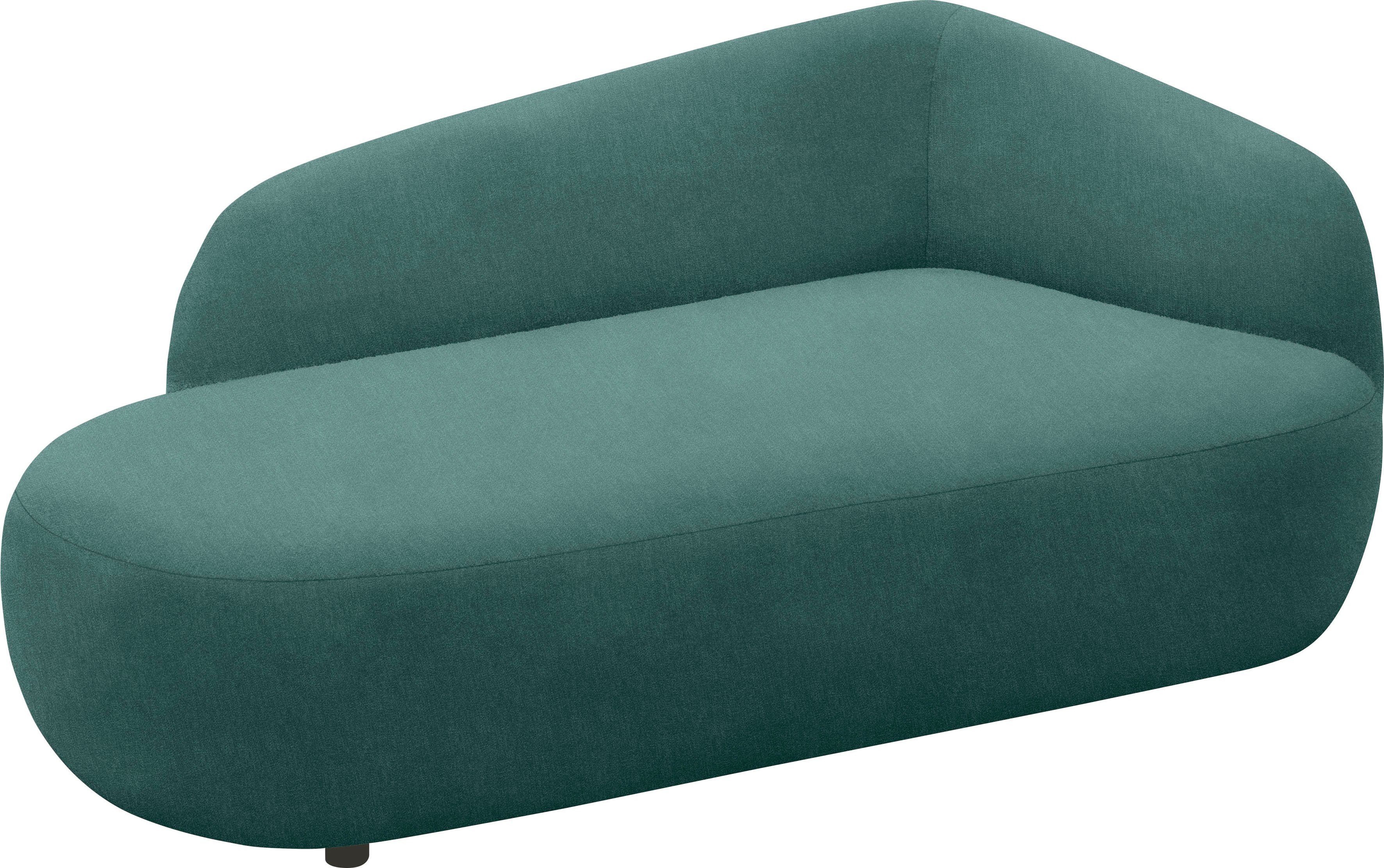 andas Récamier Björnar incl. reversible-sierkussen: bloemmotief, resp. uni, Binnenvering, armleuning links of rechts naar keuze, B/D/H: 183x105x75 cm