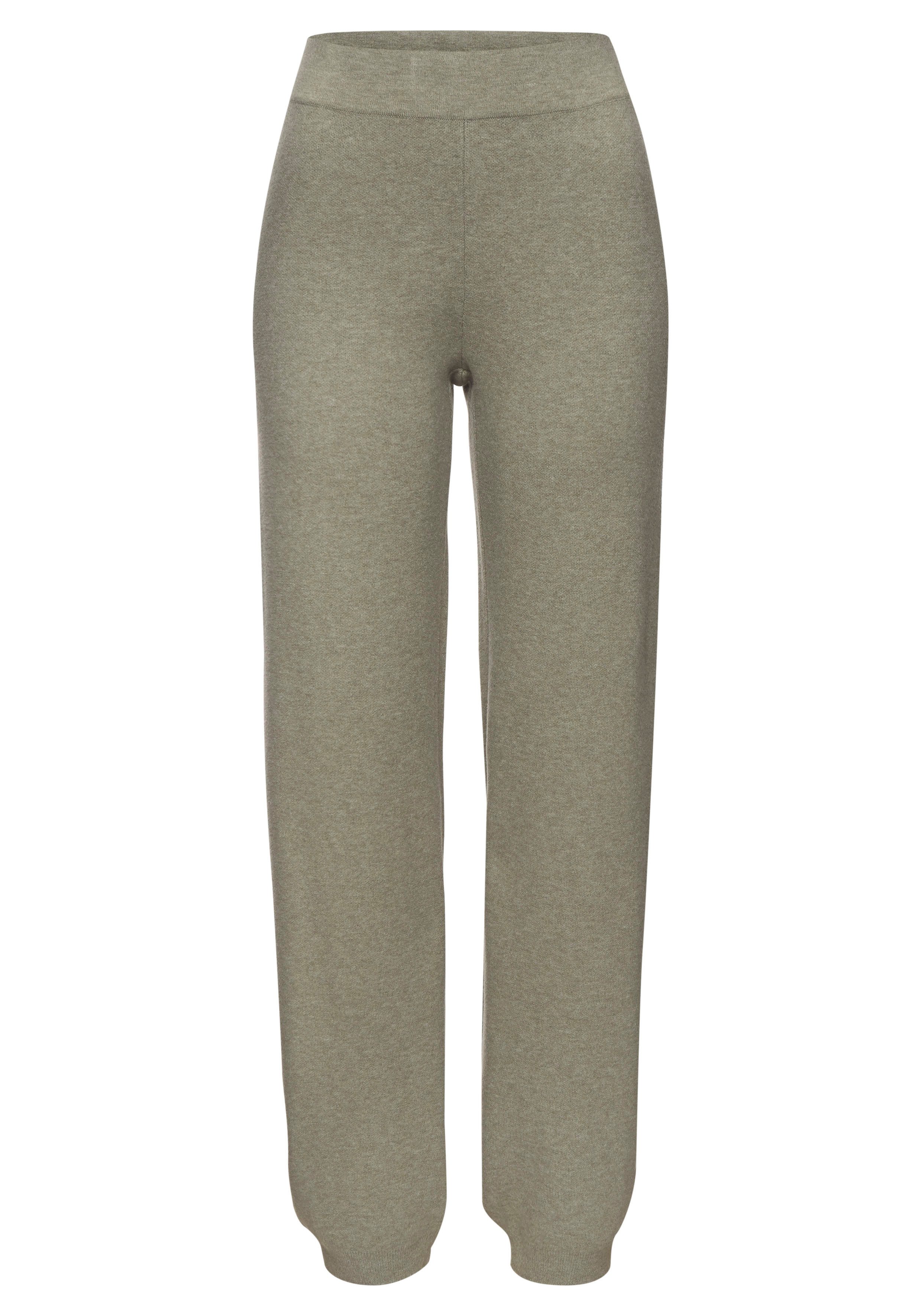 Elbsand Tricotbroek met gebreid logo, van hoogwaardige fijnbrei, loungewear