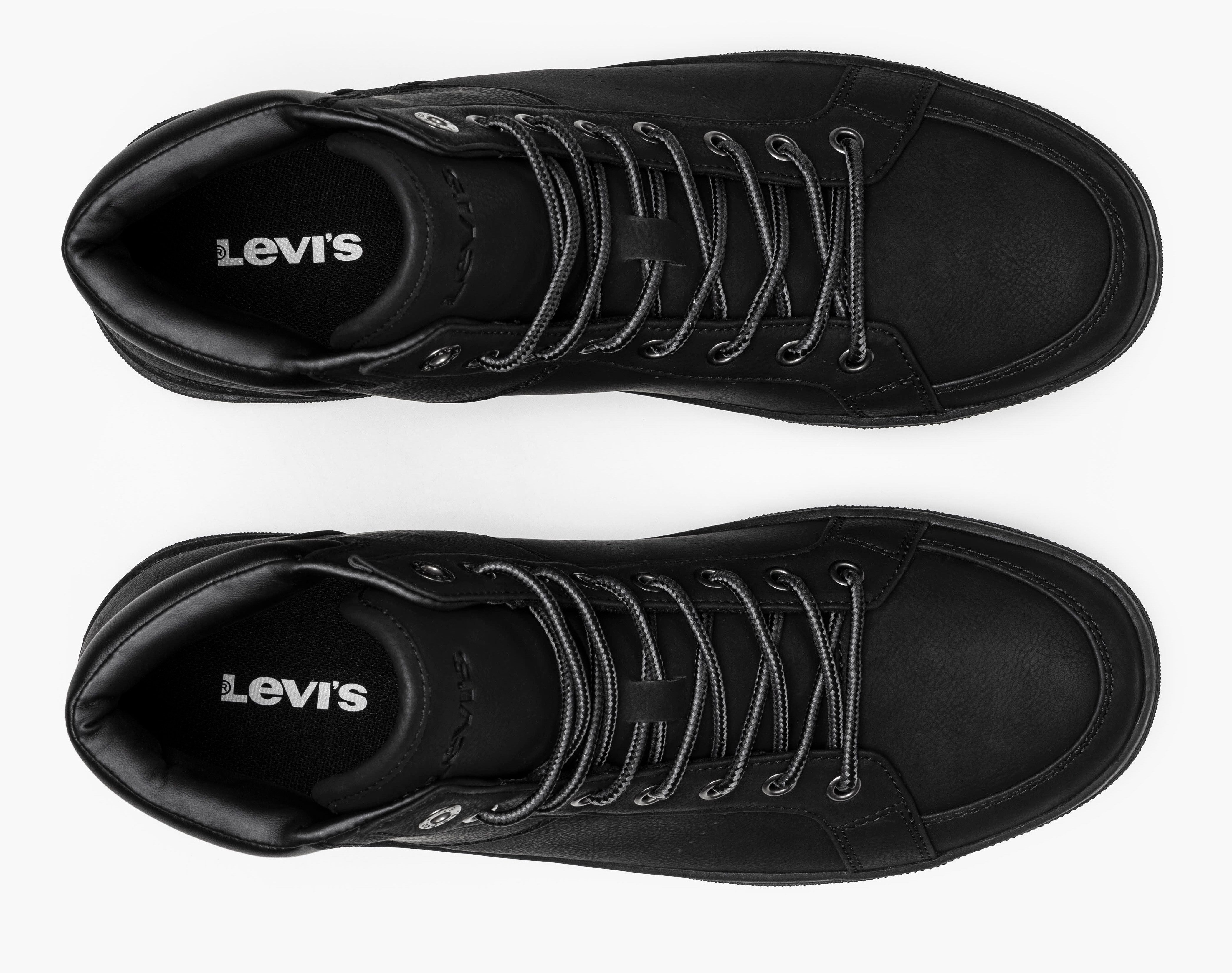 Levi's® Sneakers PIPER MID , veterschoenen, vrijetijdsschoen, veterschoenen met logo-embossing