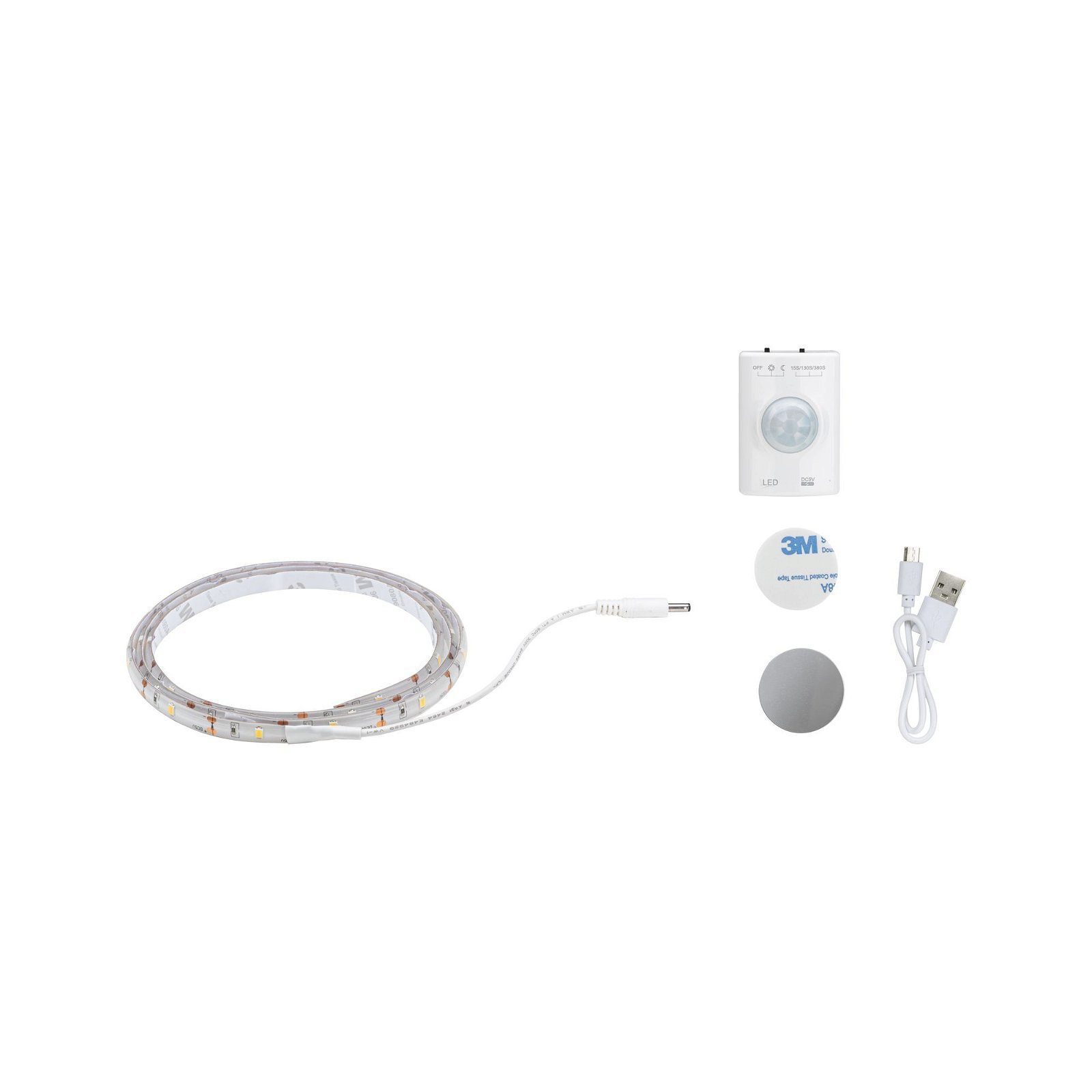 Paulmann Led-strepen 1m incl. accu 1,4W 3,7V wit kunststof (1 stuk)