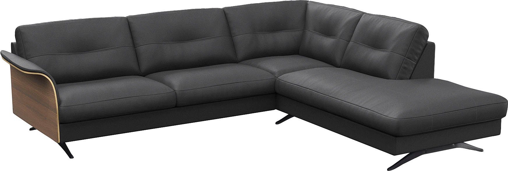 FLEXLUX Hoekbank Glow comfortabel en comfortabel door hoogwaardige zitconstructie, L-vorm
