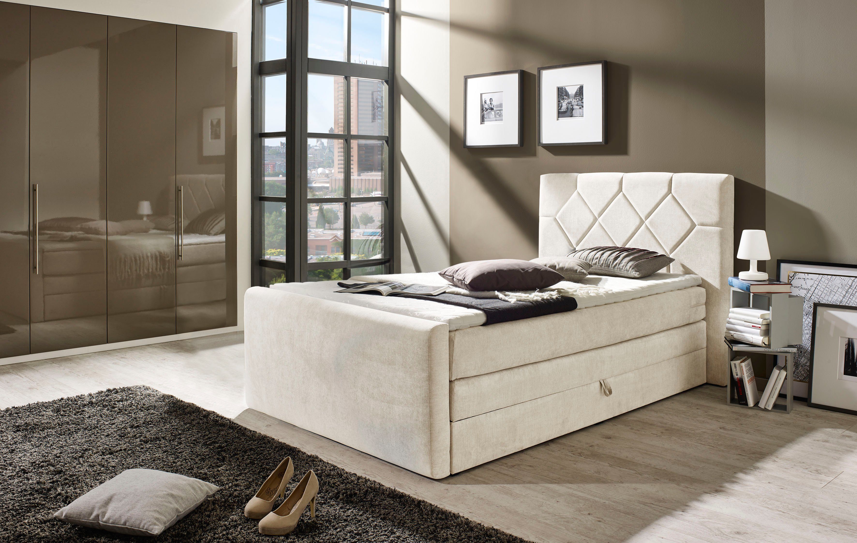 Places of Style Boxspring Atlanta inclusief topmatras en bedkist
